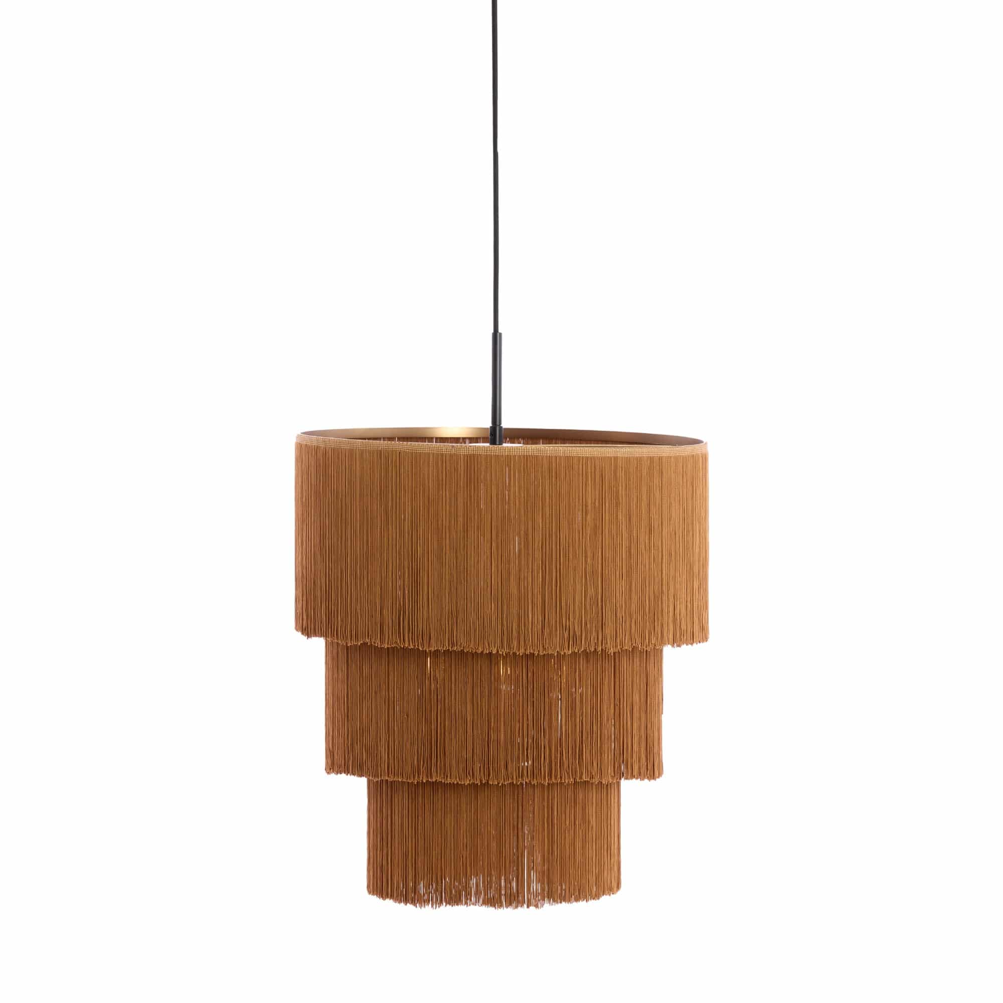 Light & Living Hanglamp Malaika - Bruin - Ø45x50cm