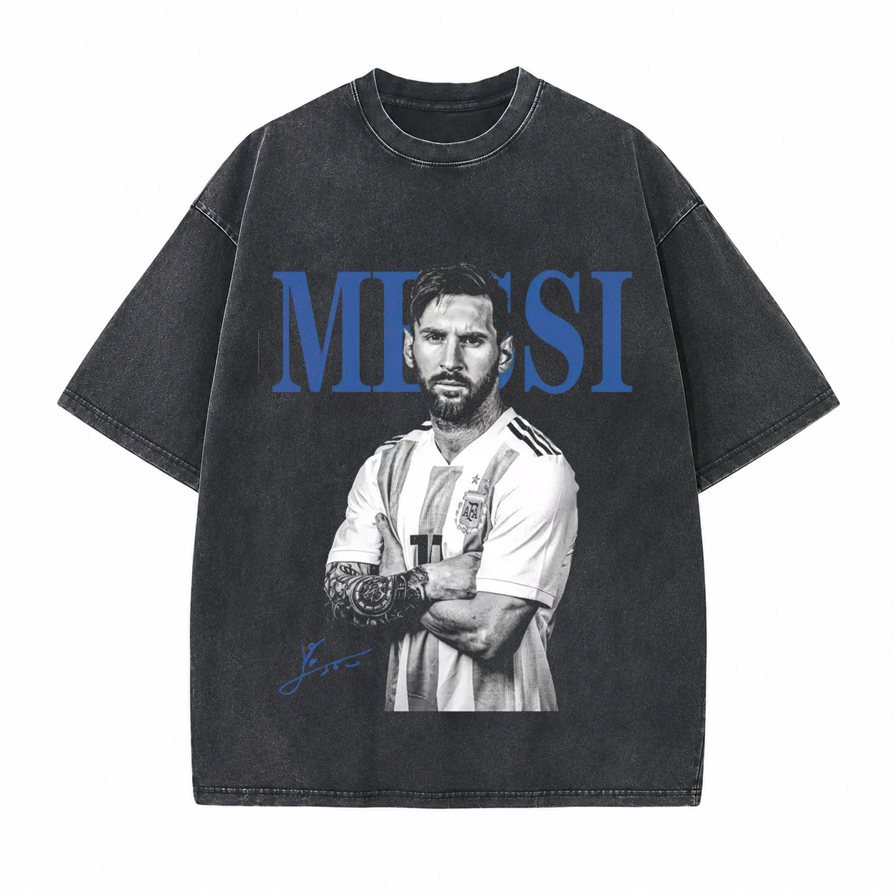 Soccer GOAT Graphic Printed Unisex Washed T-Shirt