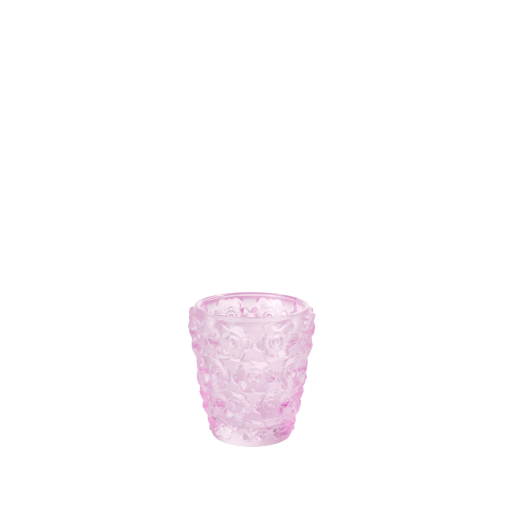 PHOTOPHORE ANÉMONES - CRISTAL LUSTRÉ ROSE