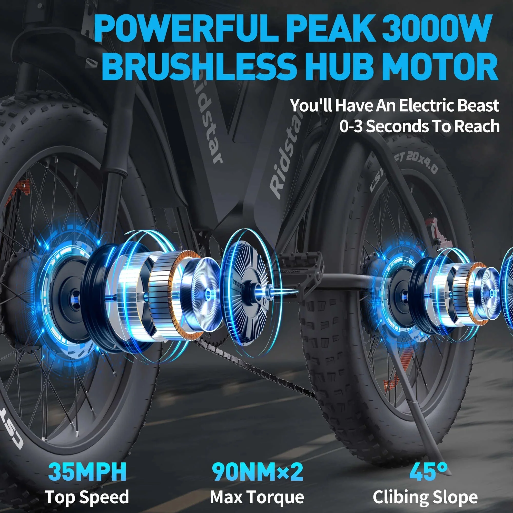 1500W Electric Mountain Bike 48V 20Ah, 20 inch Fat Tires, Shimano 7-Speed, Full Suspension - q20-1500w - Image 18 1500W Electric Mountain Bike 48V 20Ah, 20 inch Fat Tires, Shimano 7-Speed, Full Suspension - q20-1500w - Image 18