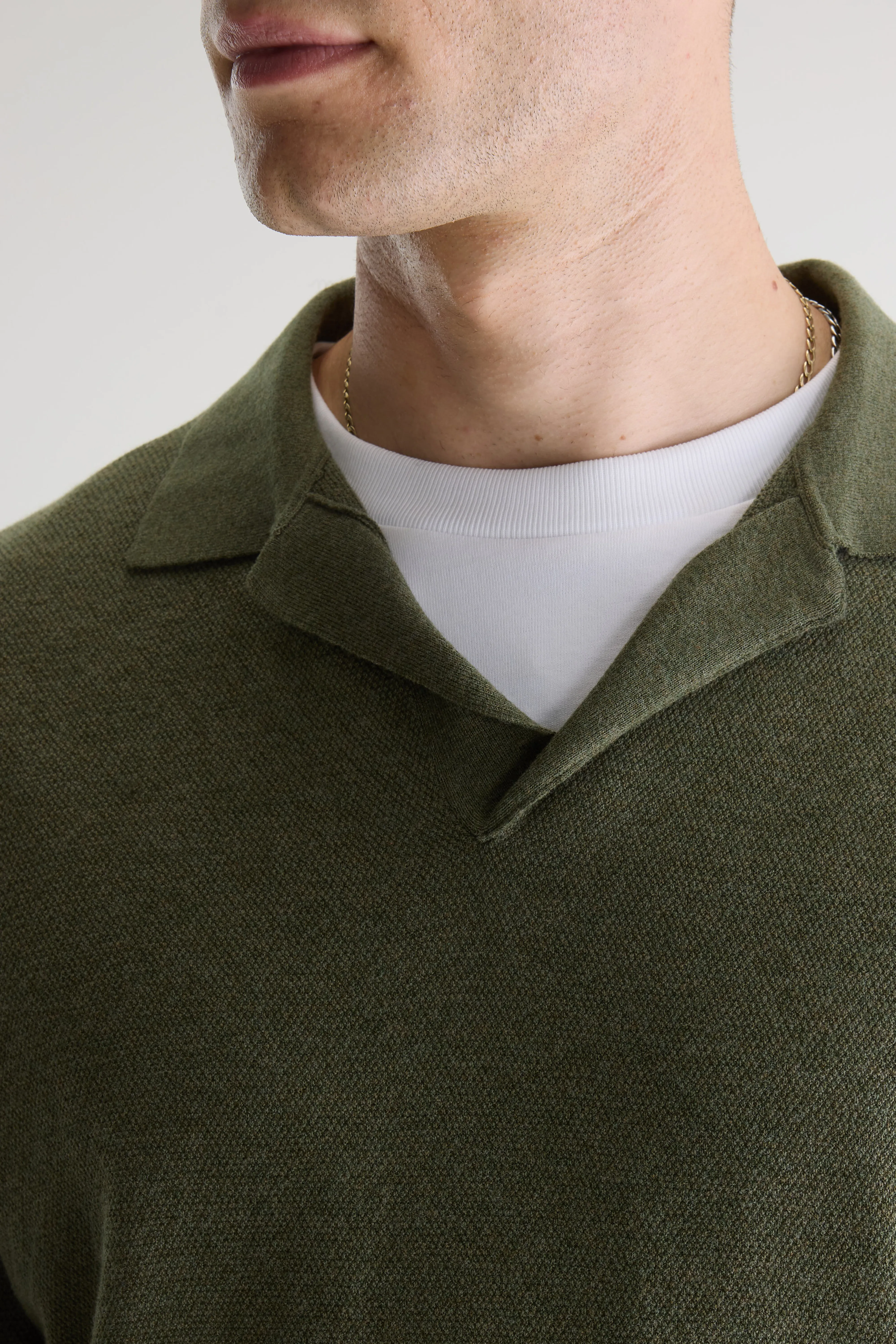 Bellerose Alosh relaxed polo sweater (261 / M / JEEP)