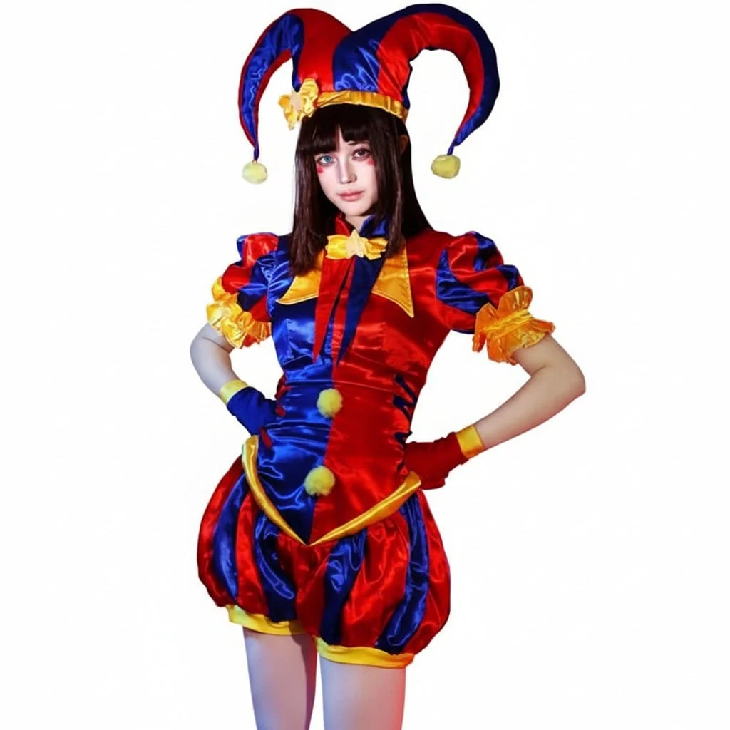 Halloween Costumes Womens Jester Party Outfit - Image 4 Halloween Costumes Womens Jester Party Outfit - Image 4