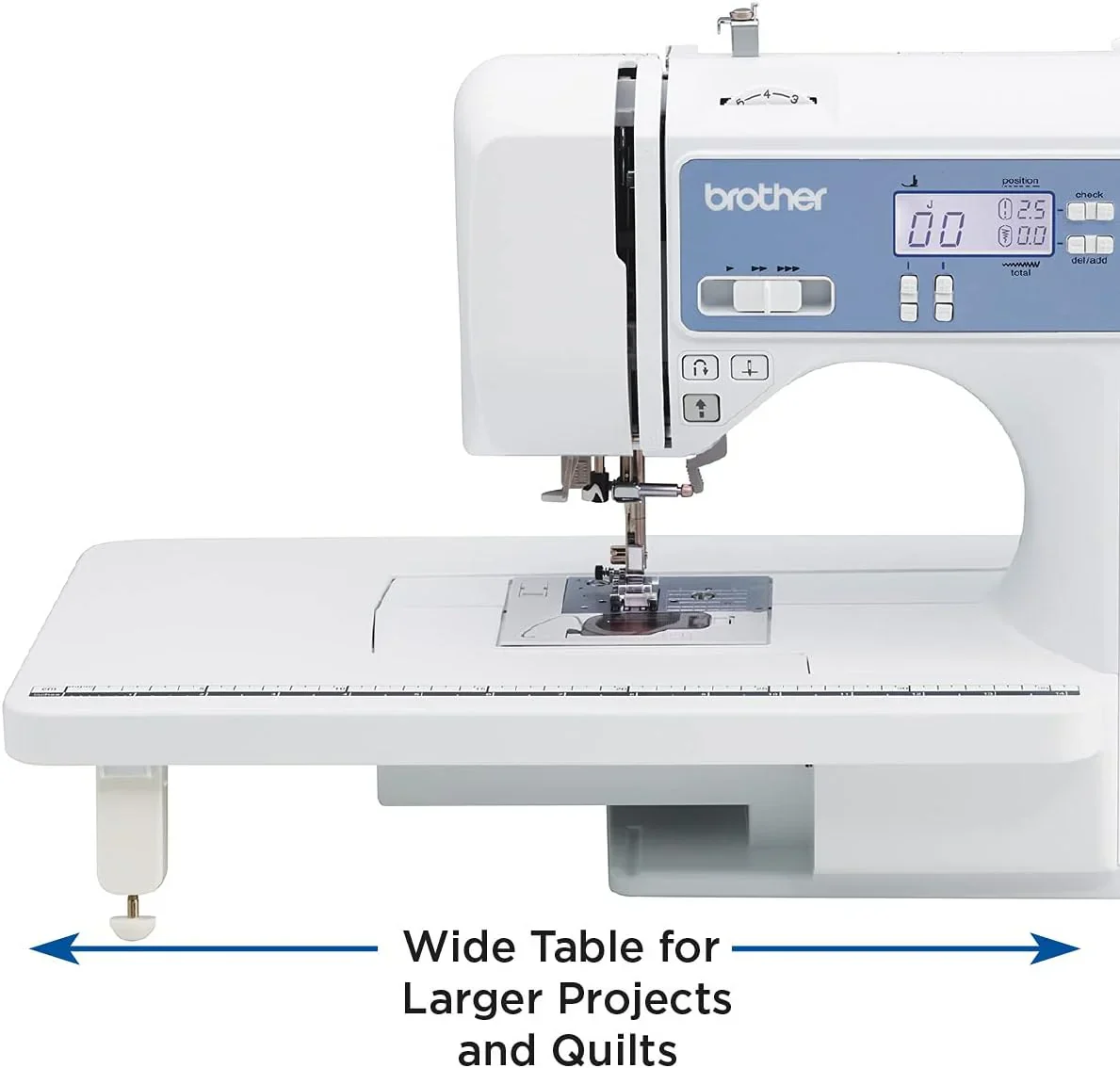 Brother Sewing and Quilting Machine Computerized 165 Built-in Stitches LCD Display Wide Table
