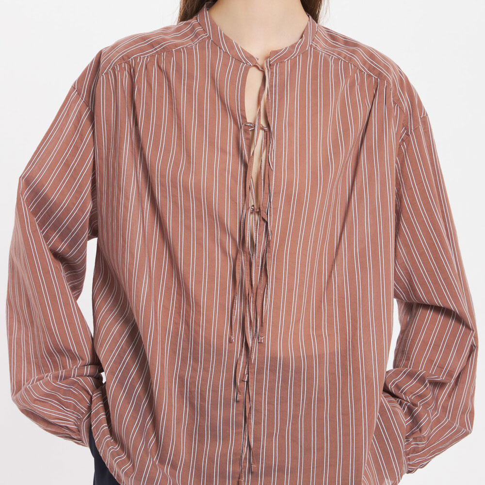 Barena -  Chemise Prisca Binario - Marron Cannelle