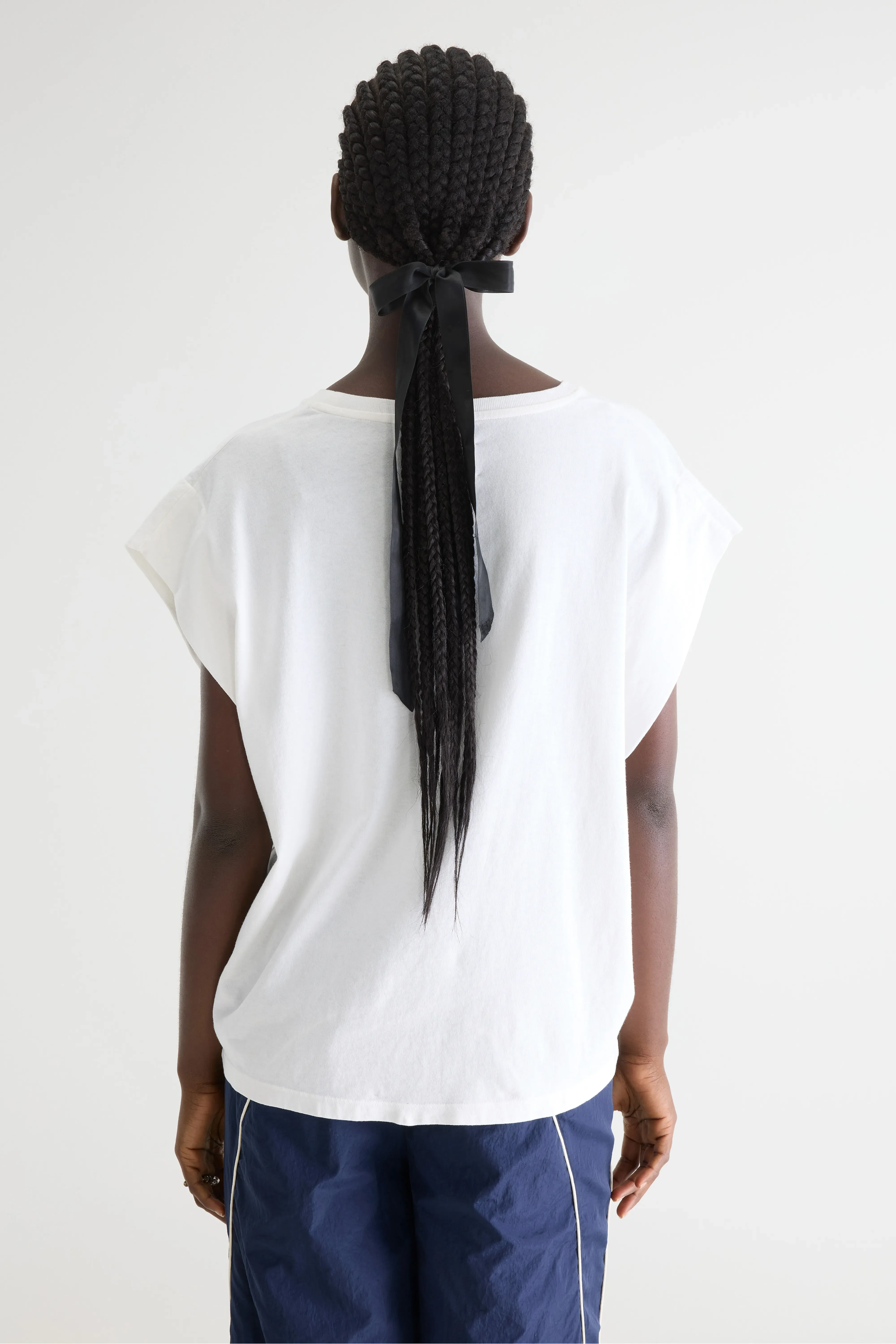 Bellerose Vice white crew-neck t-shirt (252 / W / CASPER)