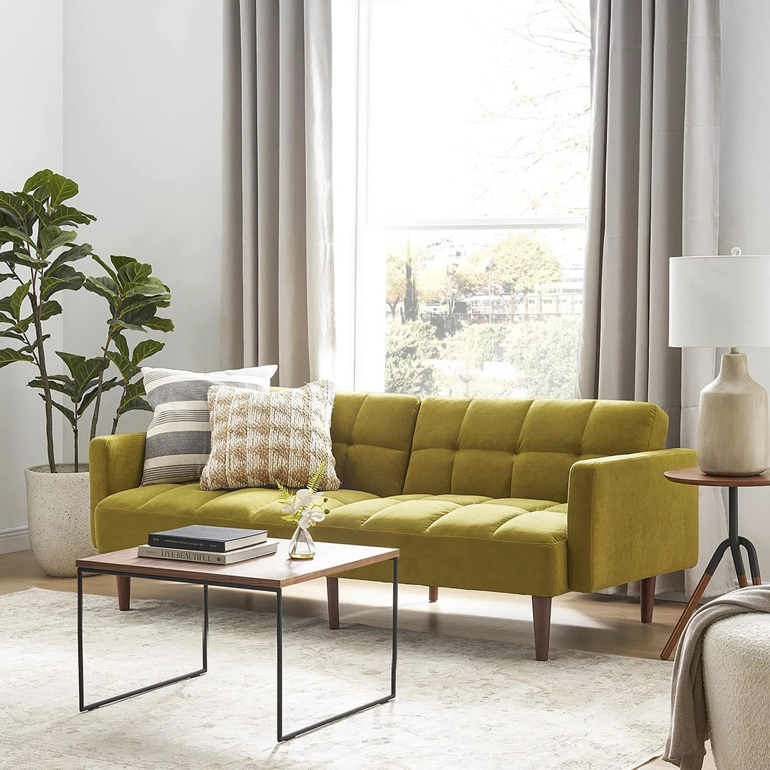 Mopio Aaron Futon Sofa Bed Old Rosa - Image 36