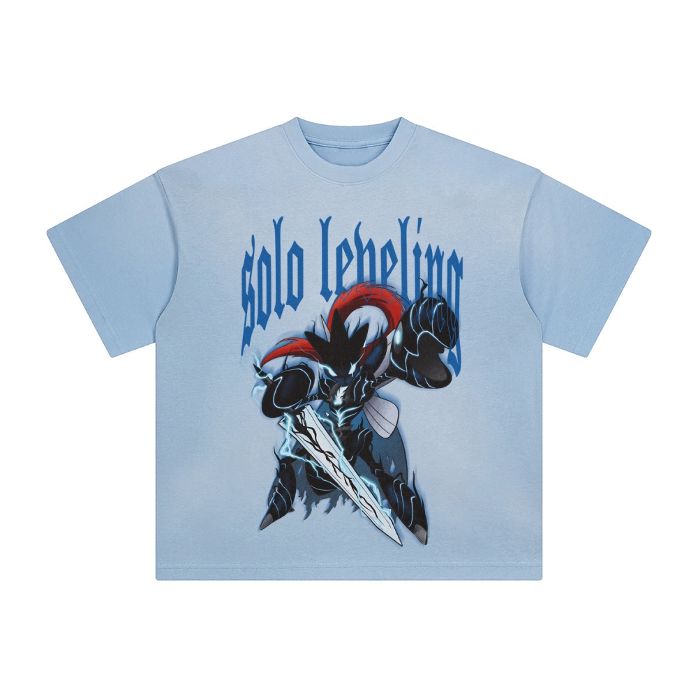 Unisex Anime Inspired Washed  Vintage T-Shirt