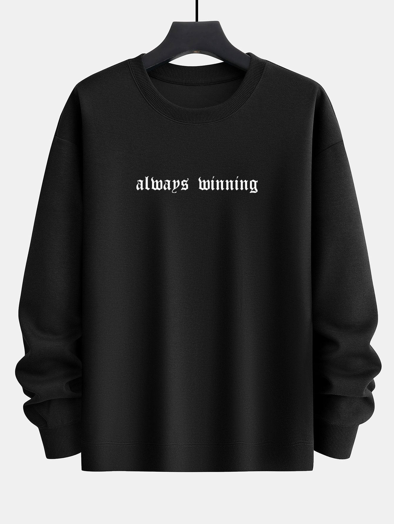 Skull Hand Ace of Hearts Back Print Relax Fit Sweatshirt