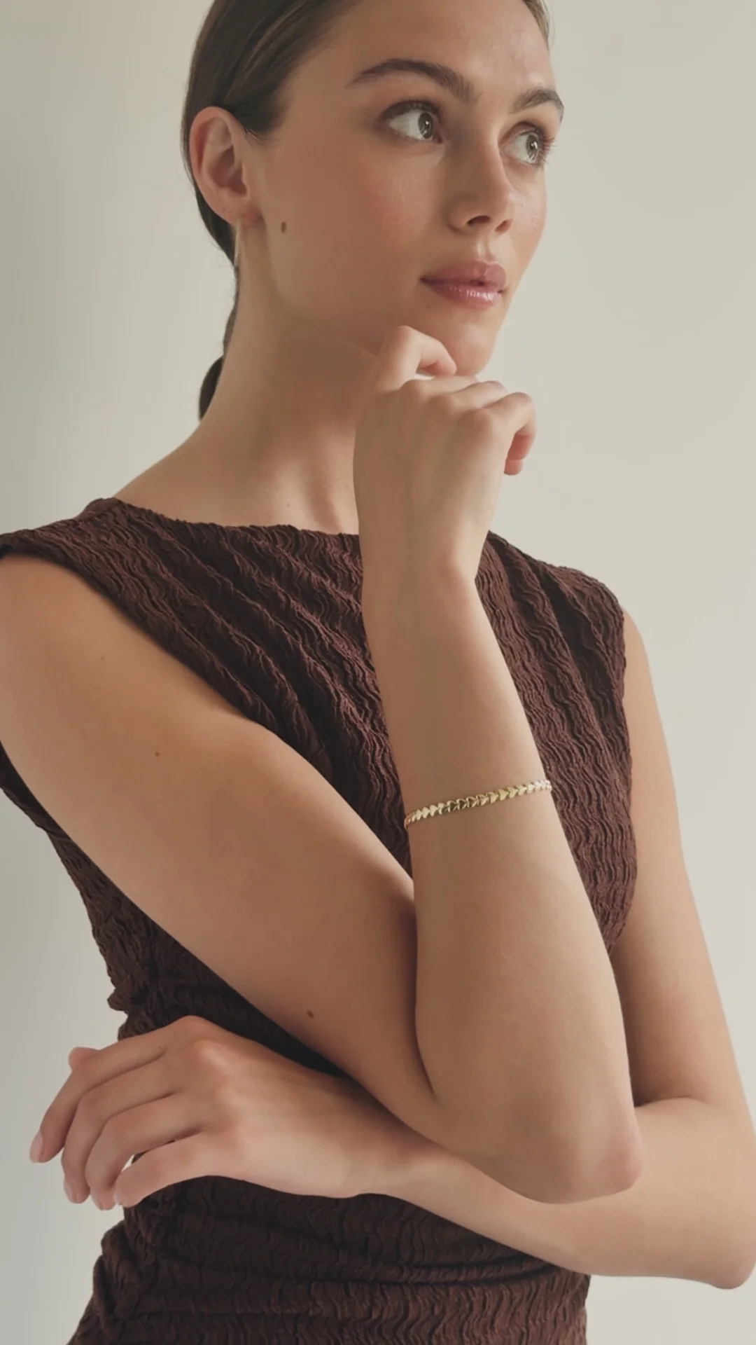Heart String Chain Bracelet