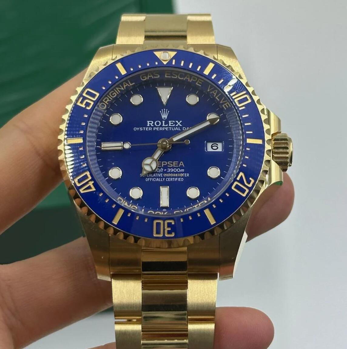 Rolex New 2024 Release Deepsea Gold Blue Dial 136668LB