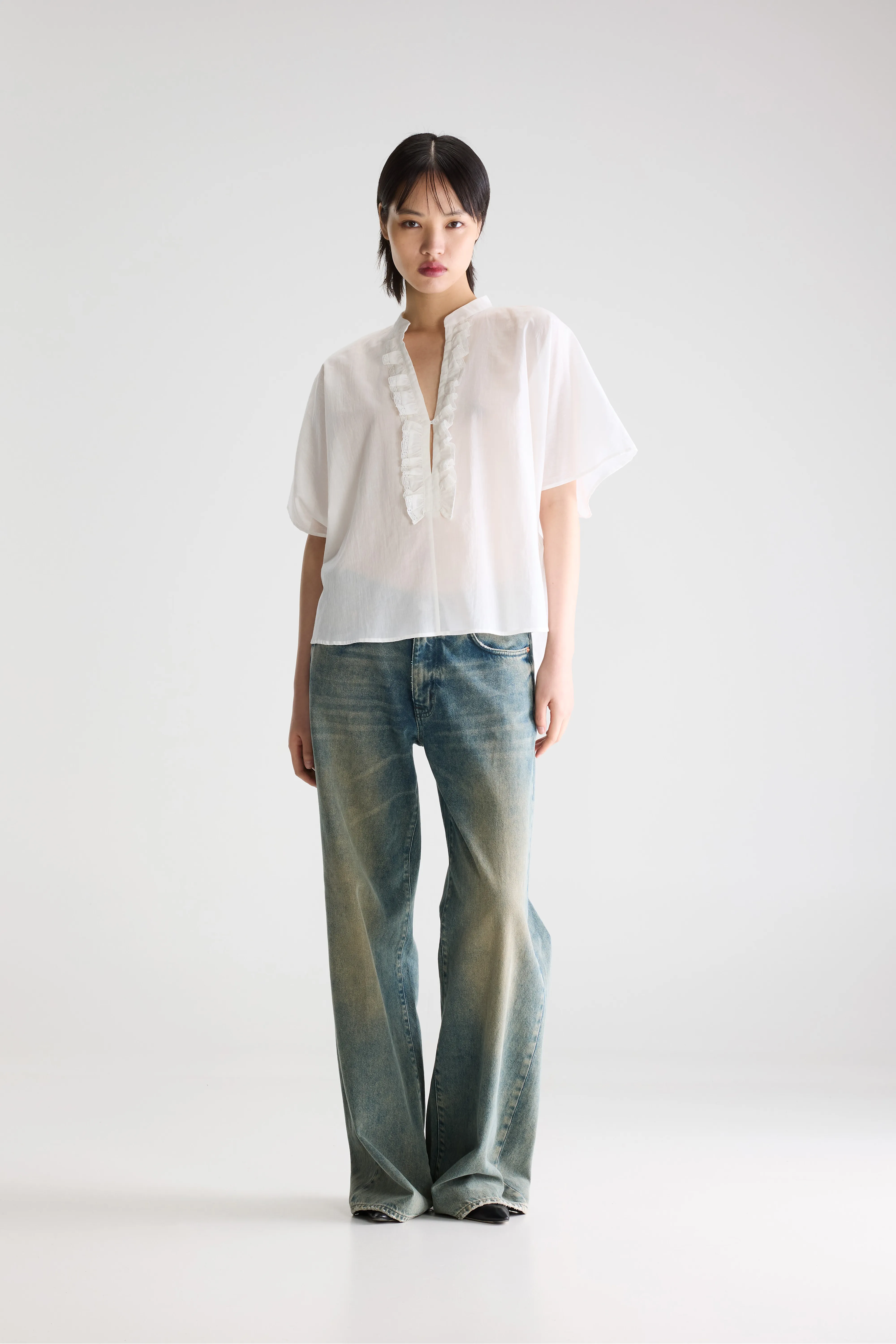 Bellerose Dahlia ruffled blouse (261 / W / WHITE)