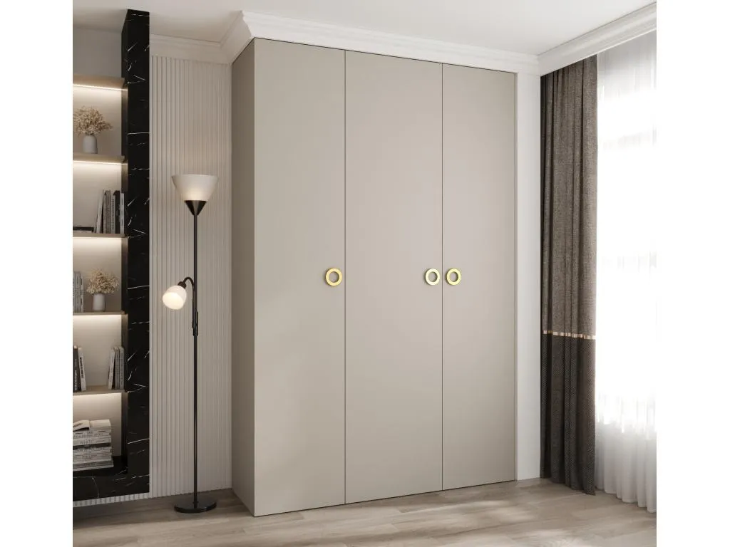 Armario Mueblestop 1 con puertas batientes 245.5/160/40 3 puertas (cachemira/oro) 96596XTHB