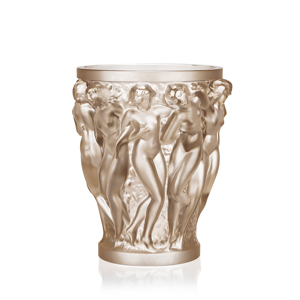 VASE BACCHANTES - CRISTAL LUSTRÉ OR