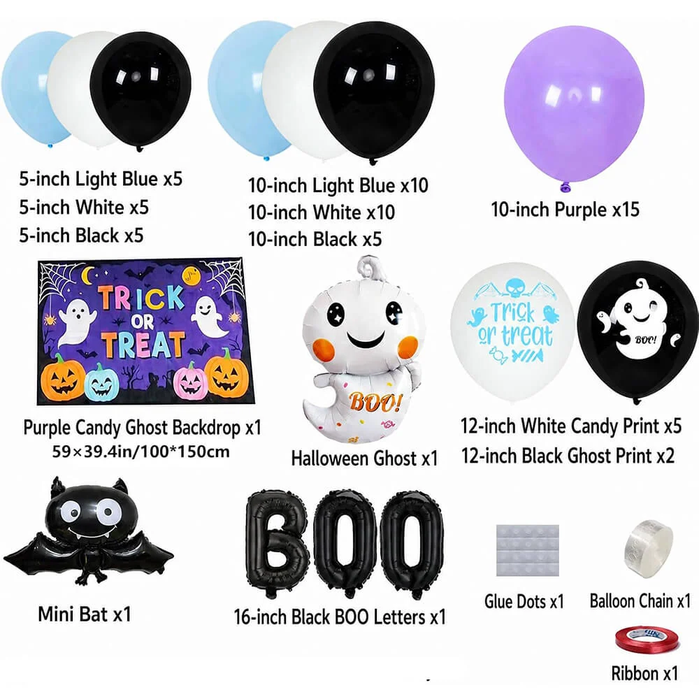 Halloween Balloon Arch and Backdrop Kit - Image 6 Halloween Balloon Arch and Backdrop Kit - Image 6