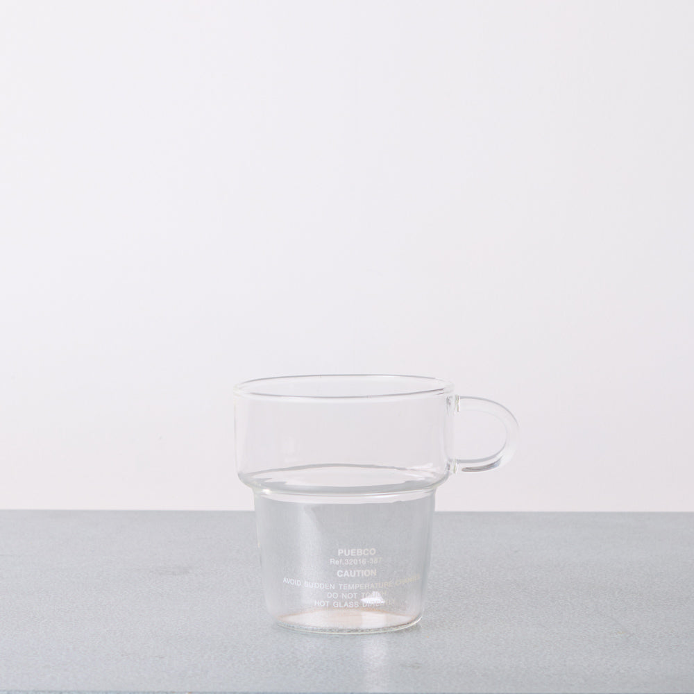 Mug empillable en verre profond