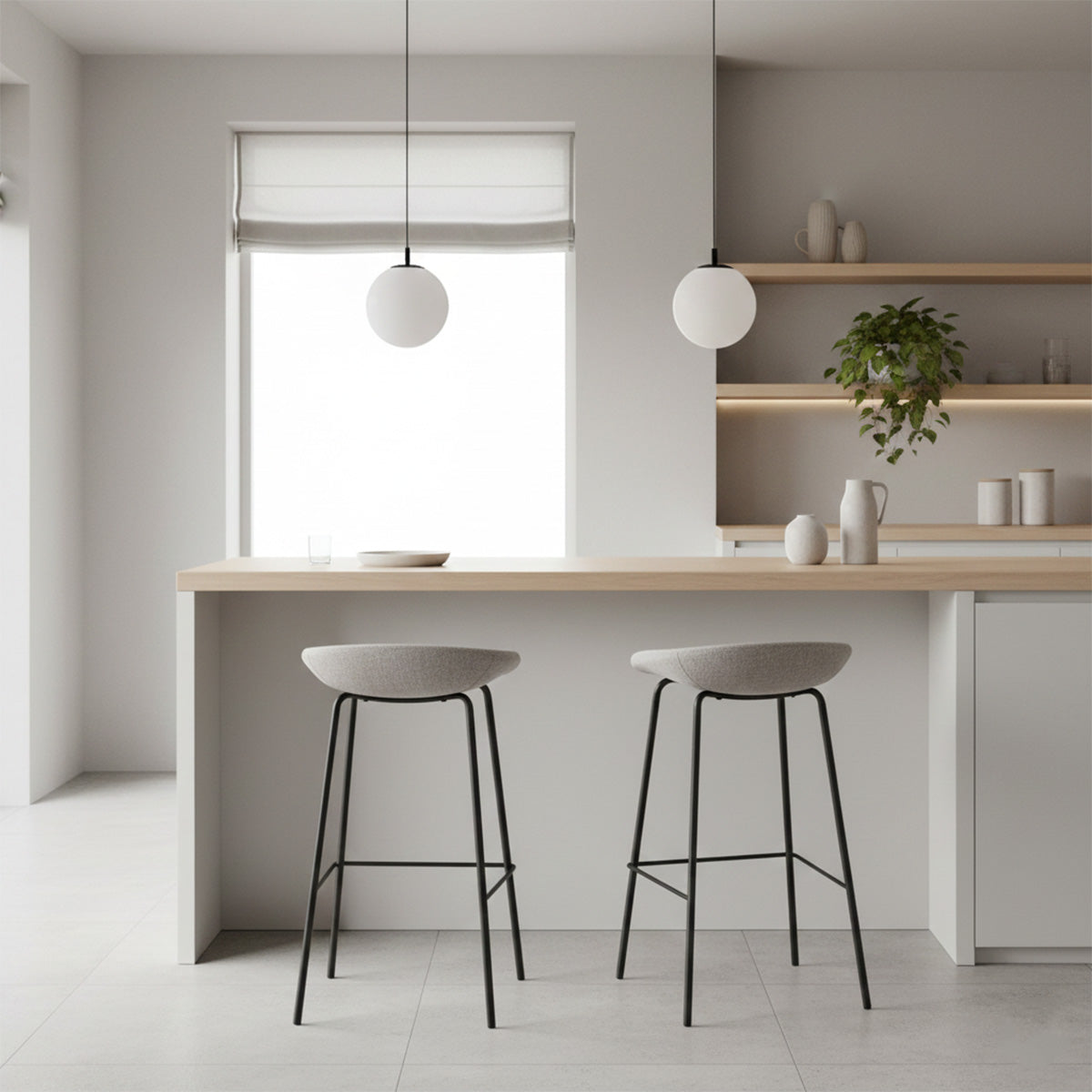 Kick barkruk Riga - 80cm - Champagne