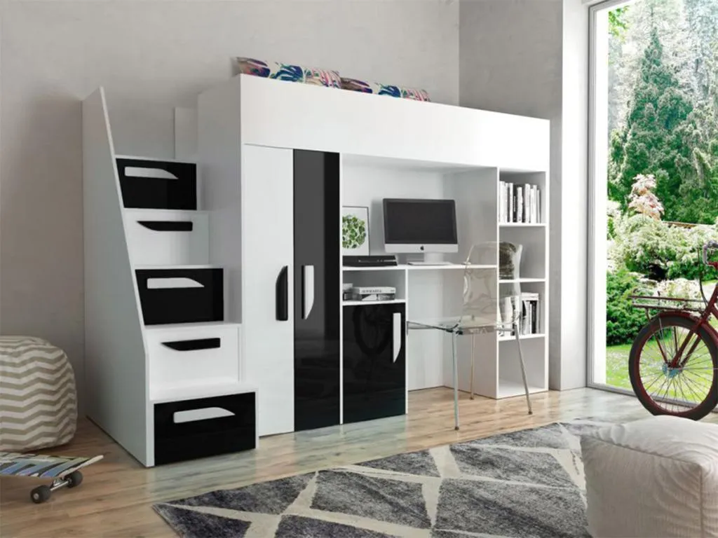 Litera Andreuworldcasa 192 Individuales Blanco 90x200 Aglomerado laminado Somieres 120cm