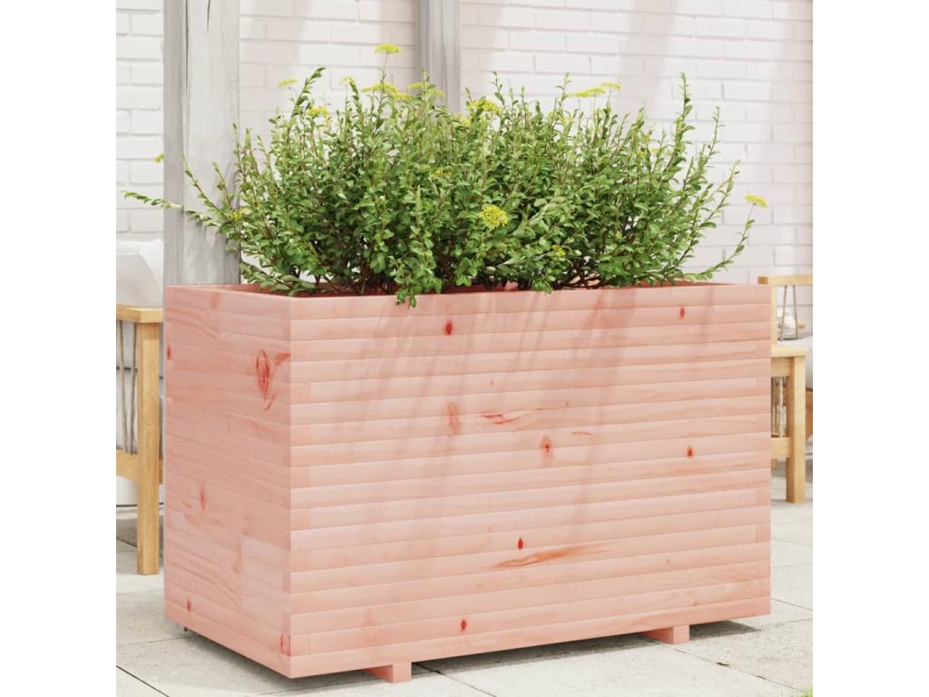 Jardinera madera maciza de abeto Douglas 110x60x72 cm