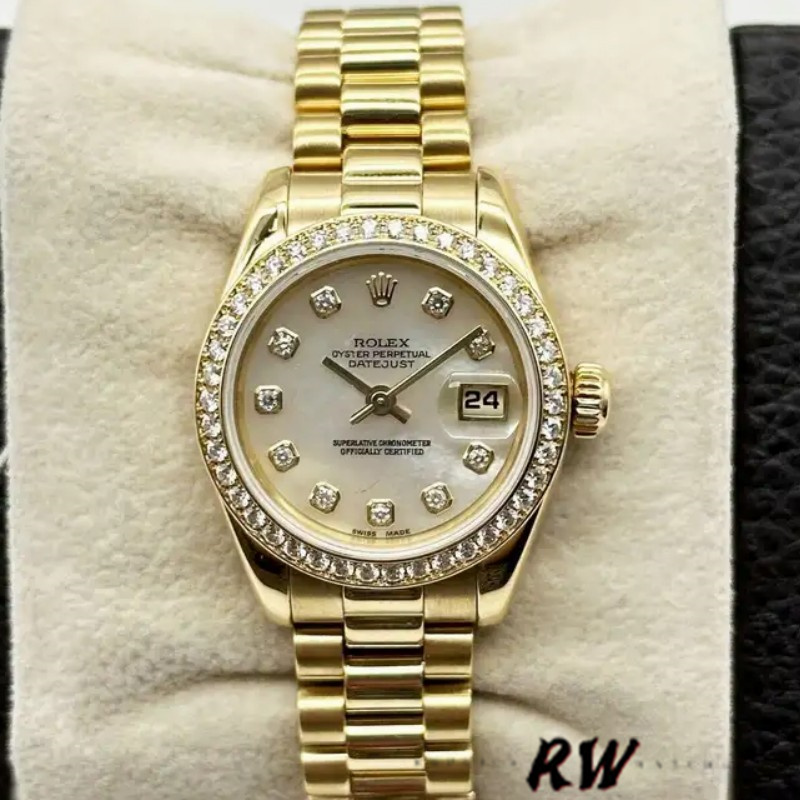 Rolex Datejust 179138 Mother Of Pearl Diamond Dial 26MM Lady Replica Watch