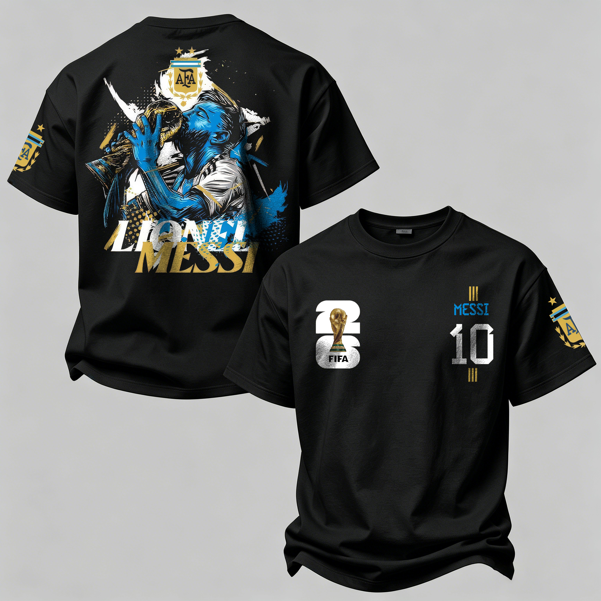No 10 Legend Kiss Trophy Printed Oversized Unisex T-shirt