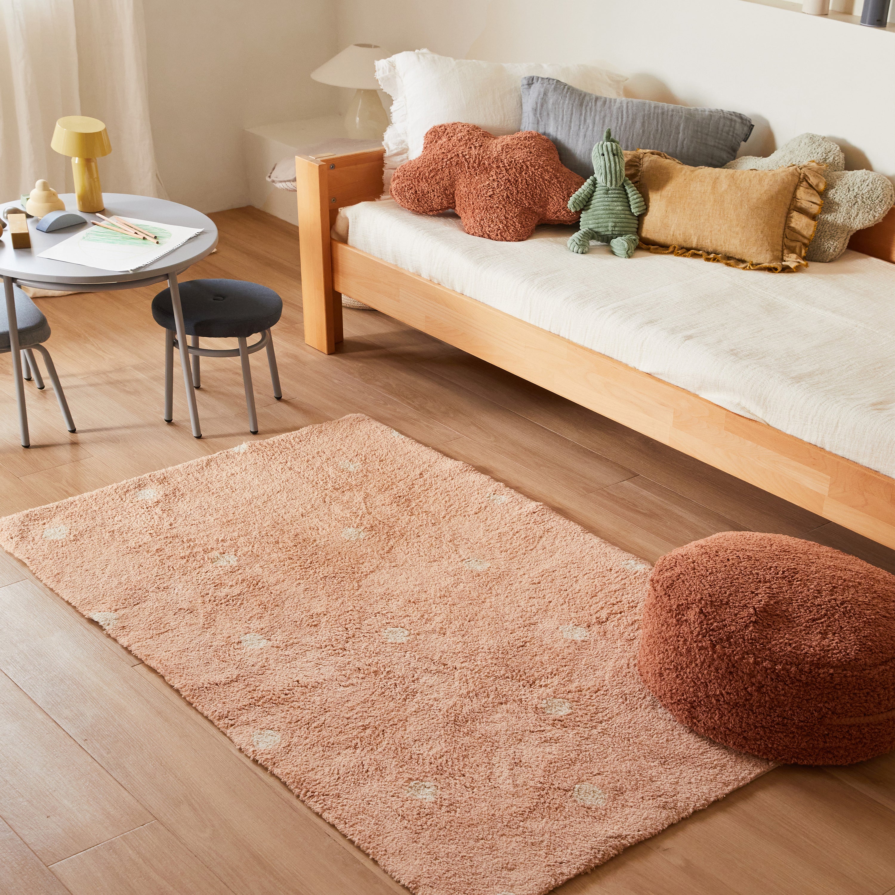 Lorena Canals Dot Vloerkleed 100 x 150 cm - Roze