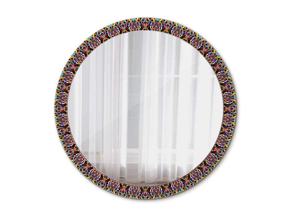 Espejo redondo decorativo - Motivo Mandala - 100 cm