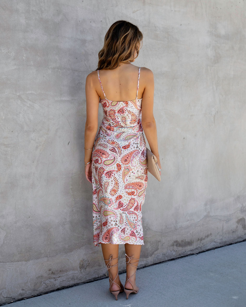 Cote Sur Paisley Ruched Midi Dress - FINAL SALE - Se7enfashion