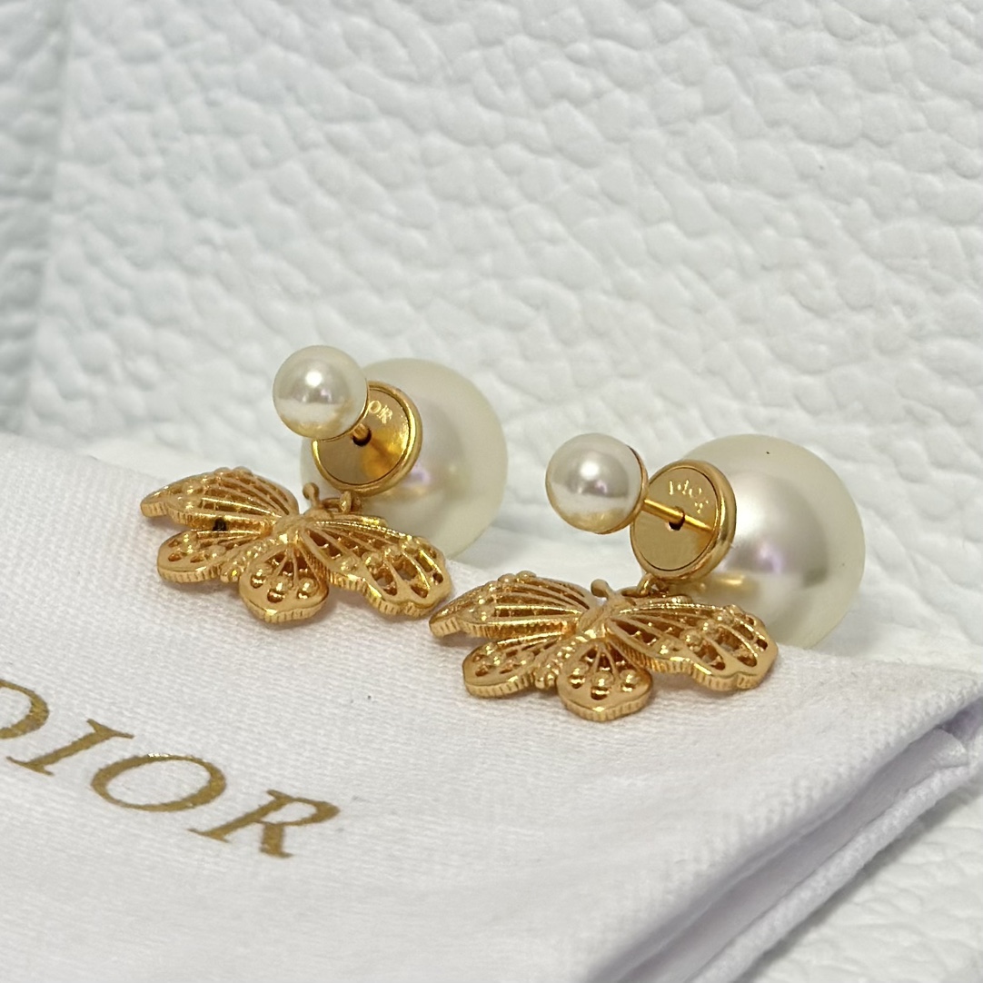 Dior Butterfly Dangle Earrings - Original Replica Club