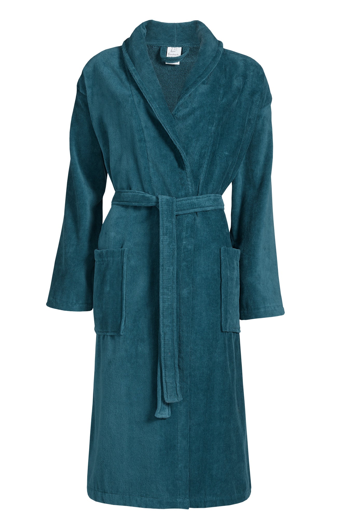 Prestige Badjas Faded Denim   L   Blauw   Katoen