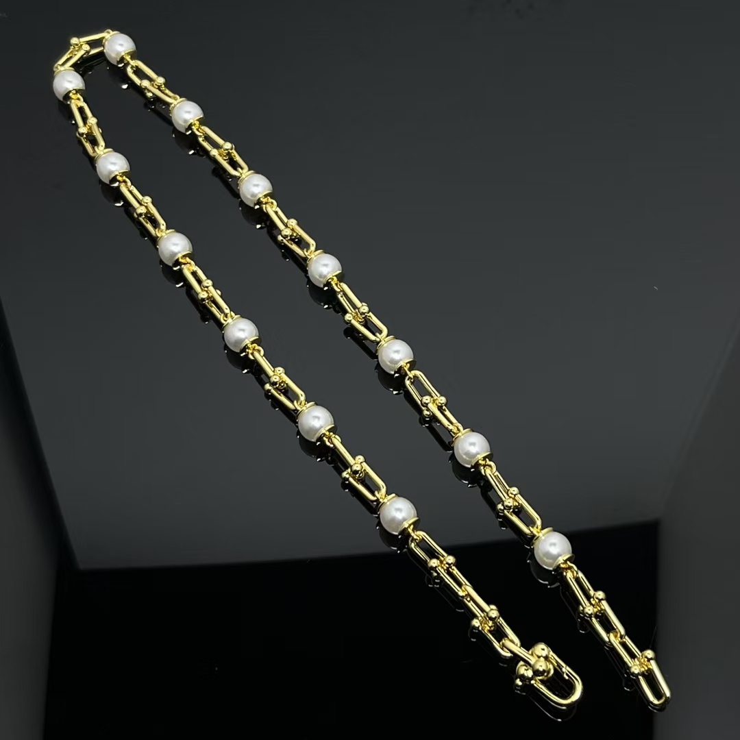 Tiffany HardWear Link Pearl Necklace - Original Replica Club