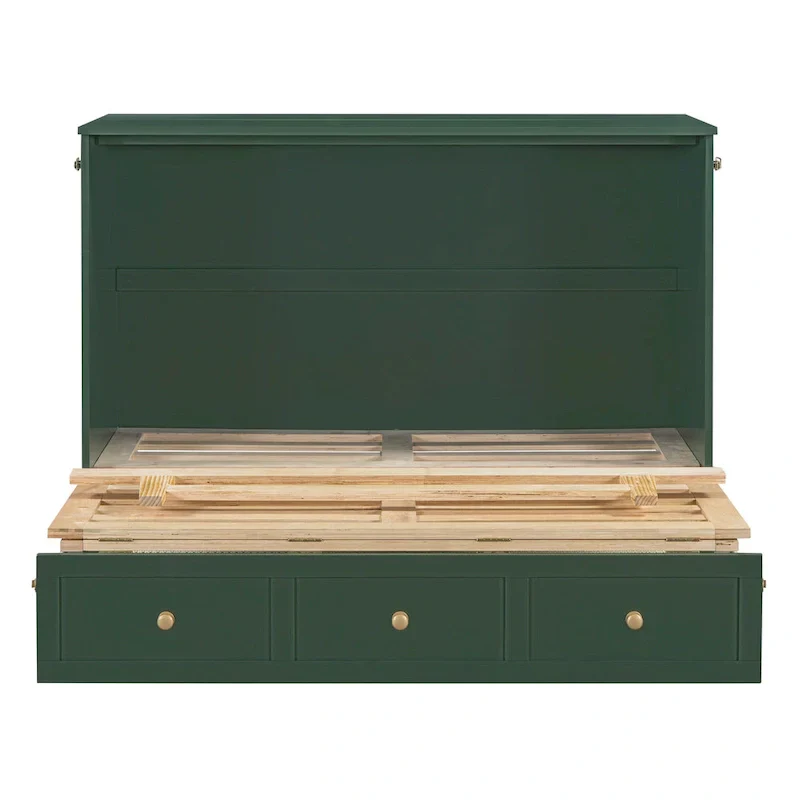Nestfair Full-Size Murphy Bed with Spacious Drawers
