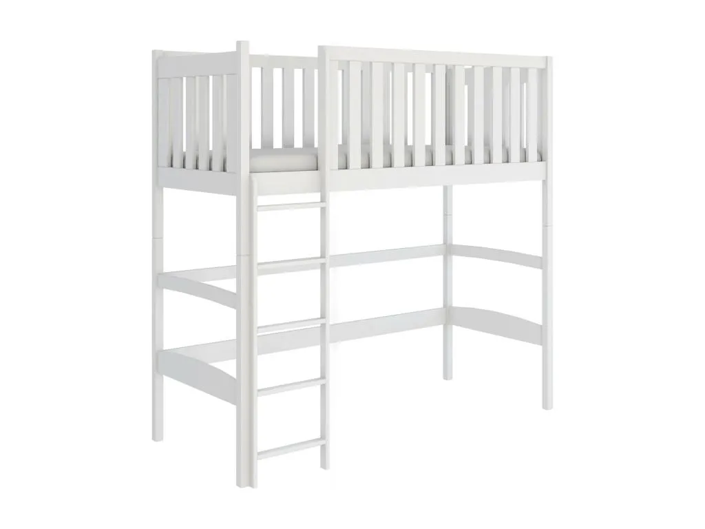 Cama alta Cosinor 80x160 cm blanco mwq3237749