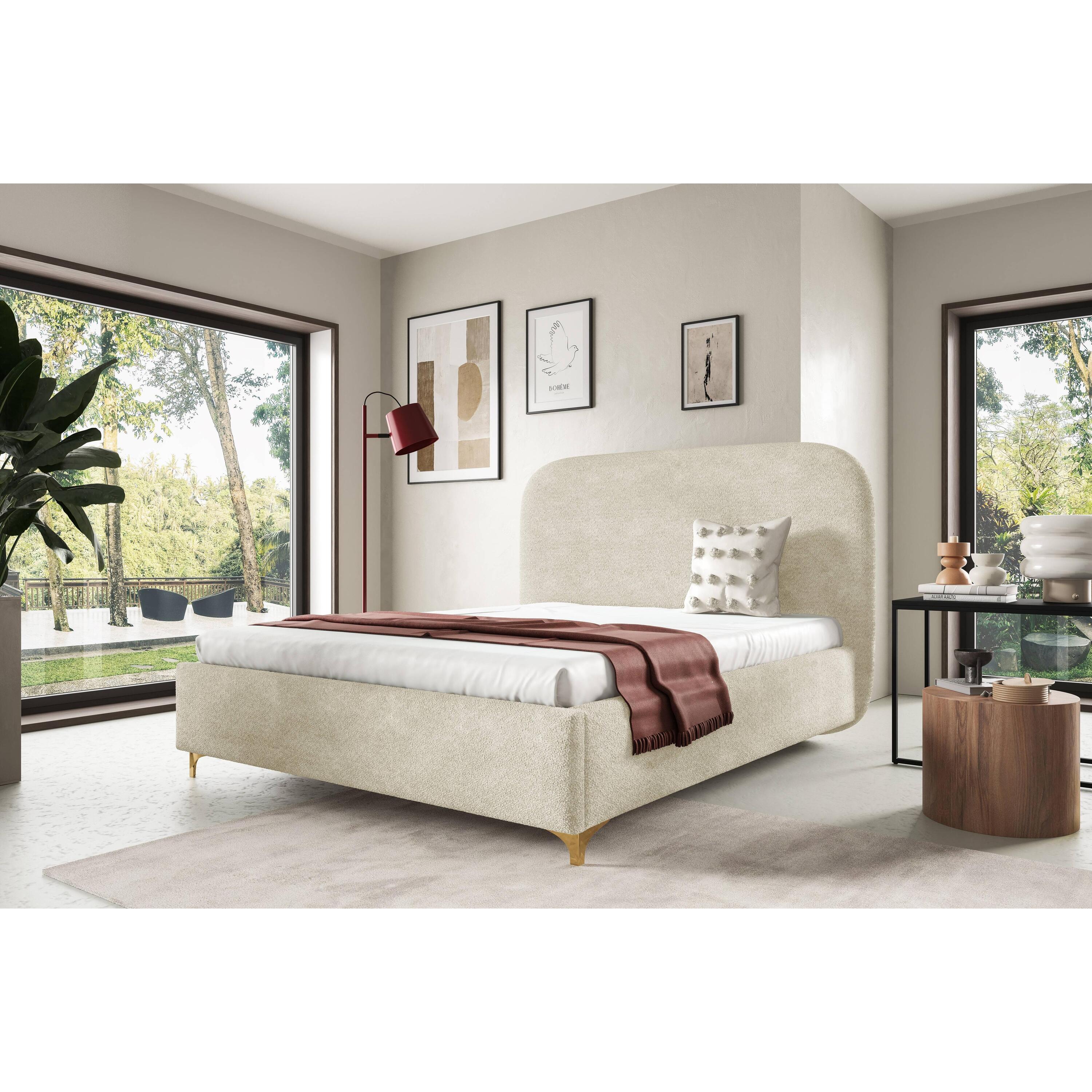 Blokker Aura Bedframe - 180 x 200 cm - Beige
