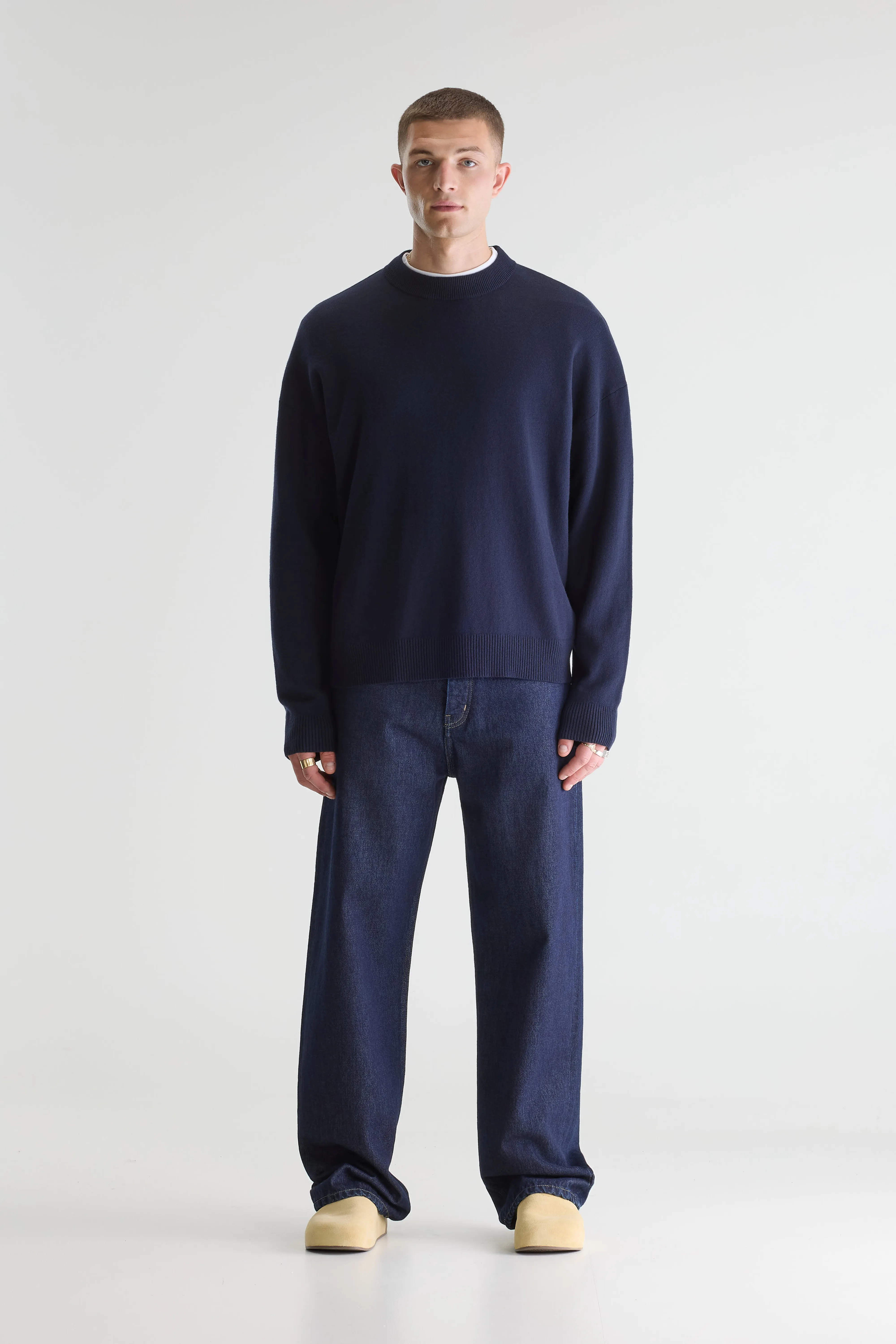 Bellerose Geolem crewneck sweater  (261 / M / NAVY)