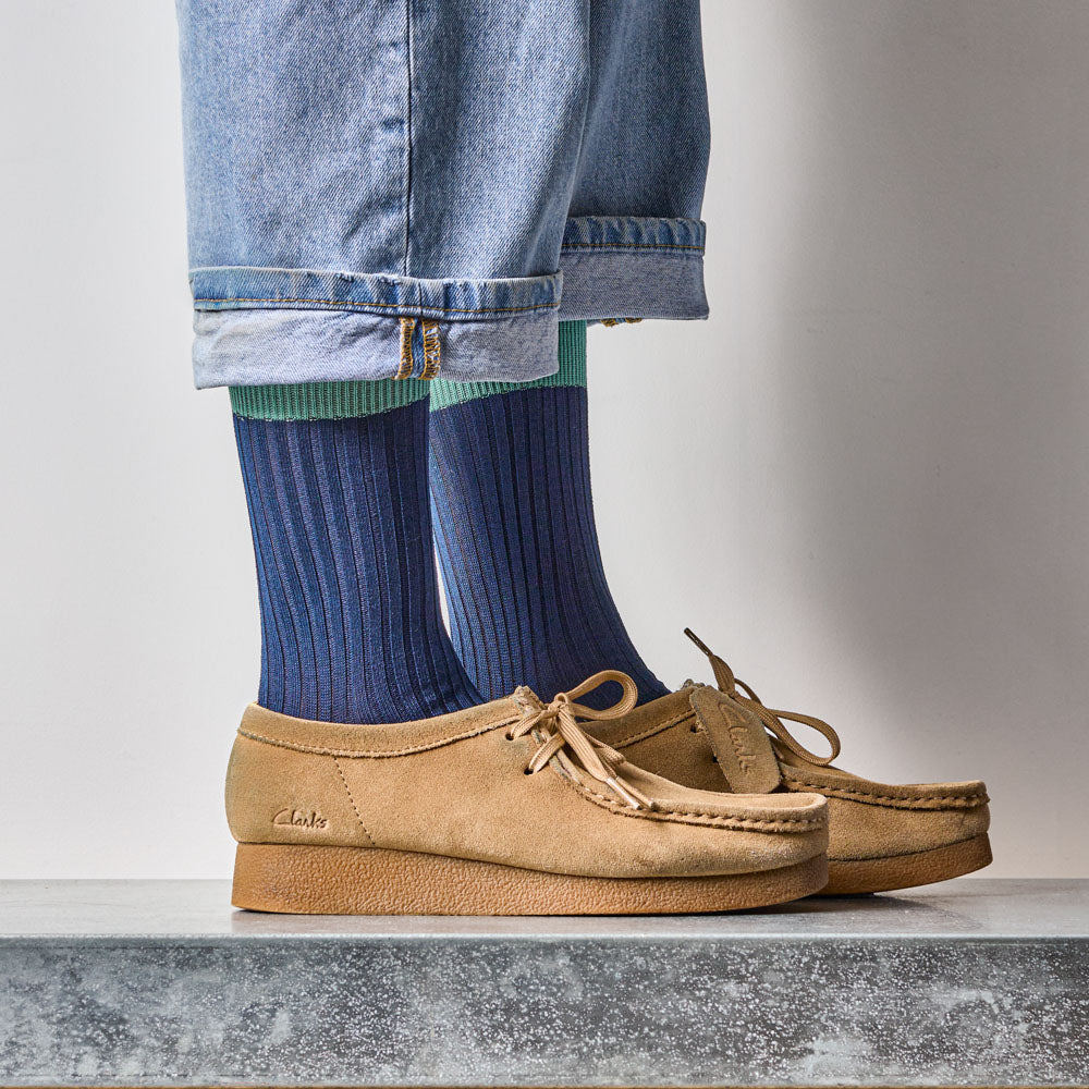 Merci - Chaussettes Theodora - Marine Bleu