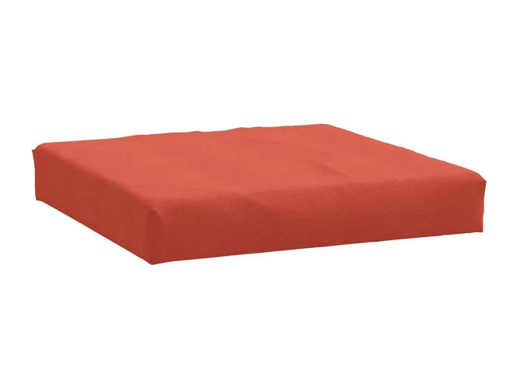 Cojín para sofá de palets tela rojo melange 60x60x10 cm paim94214