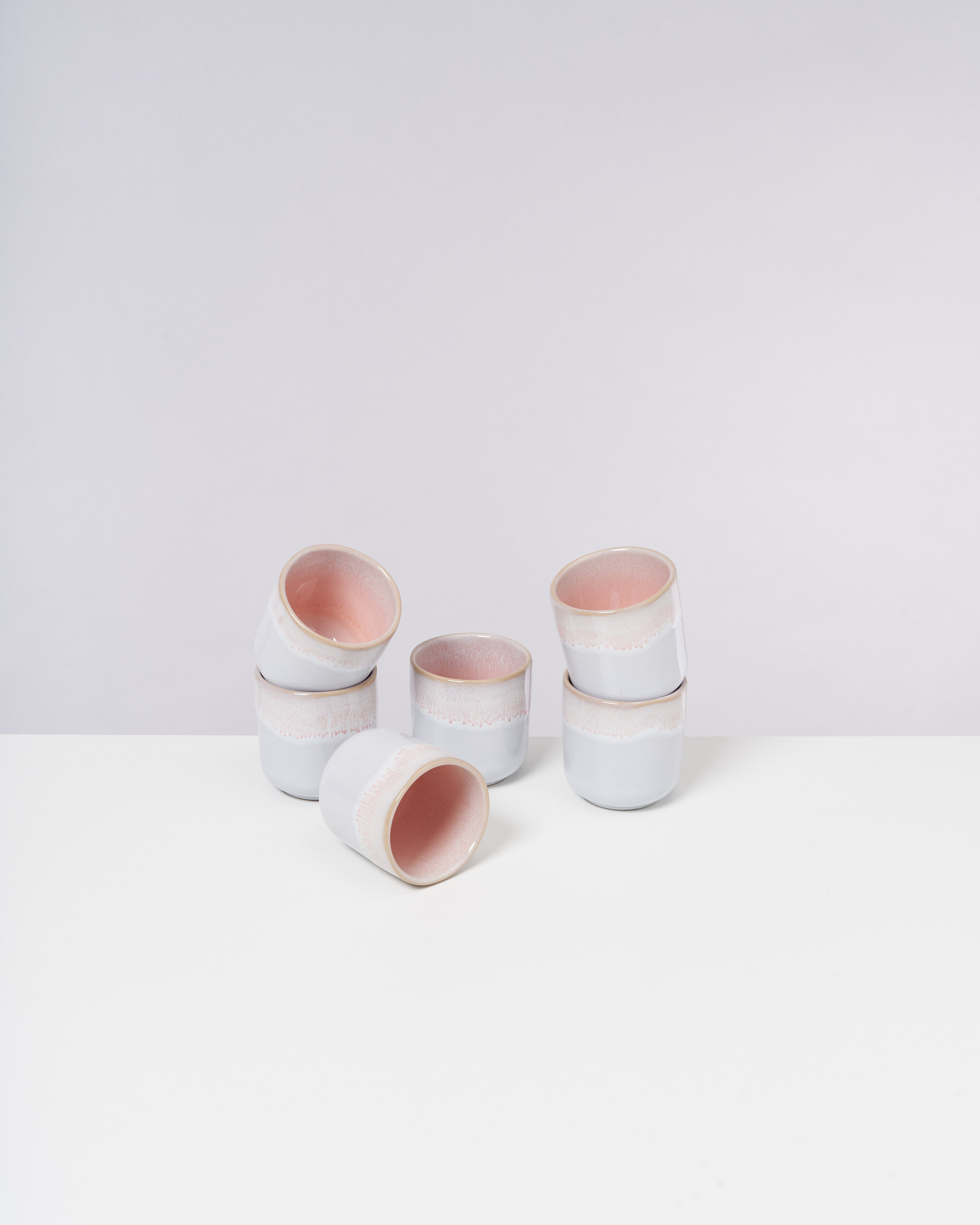 Melides Becher klein rosé 6er-Set
