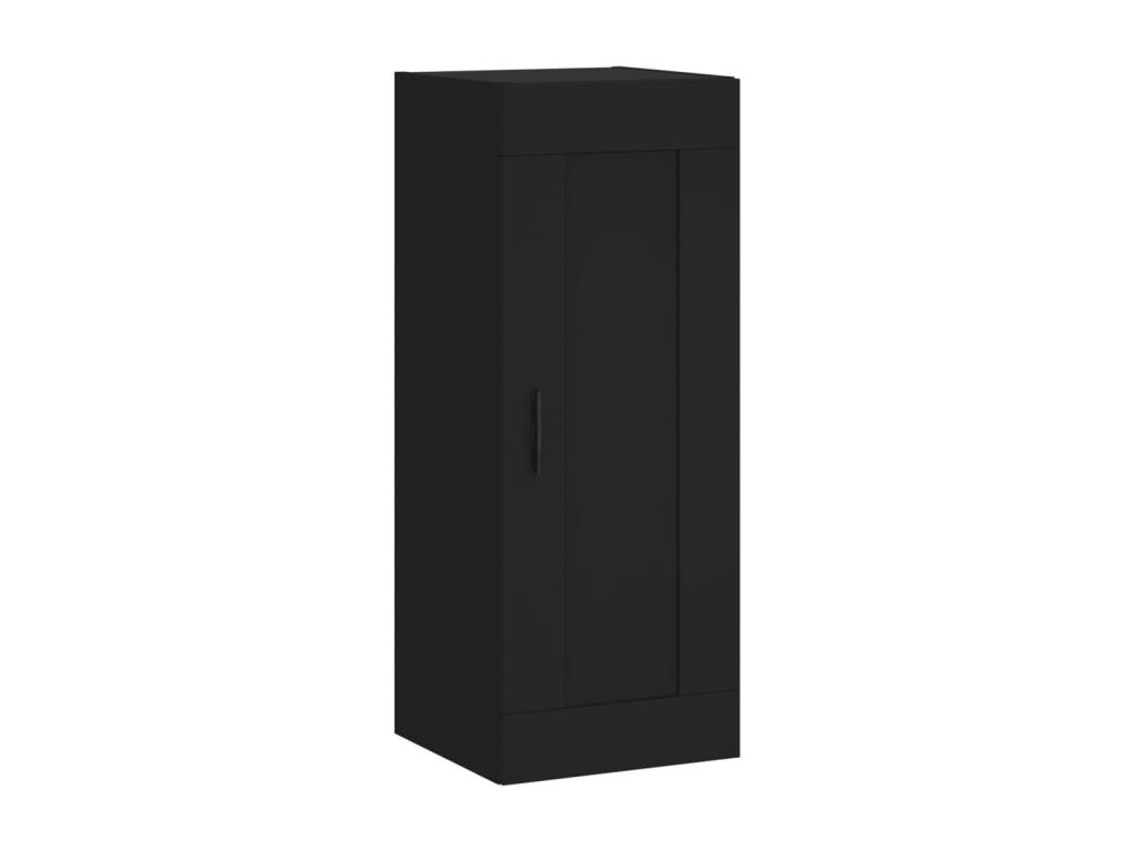 Armario de pared madera de ingeniería negro 34 - 5x34x90 cm