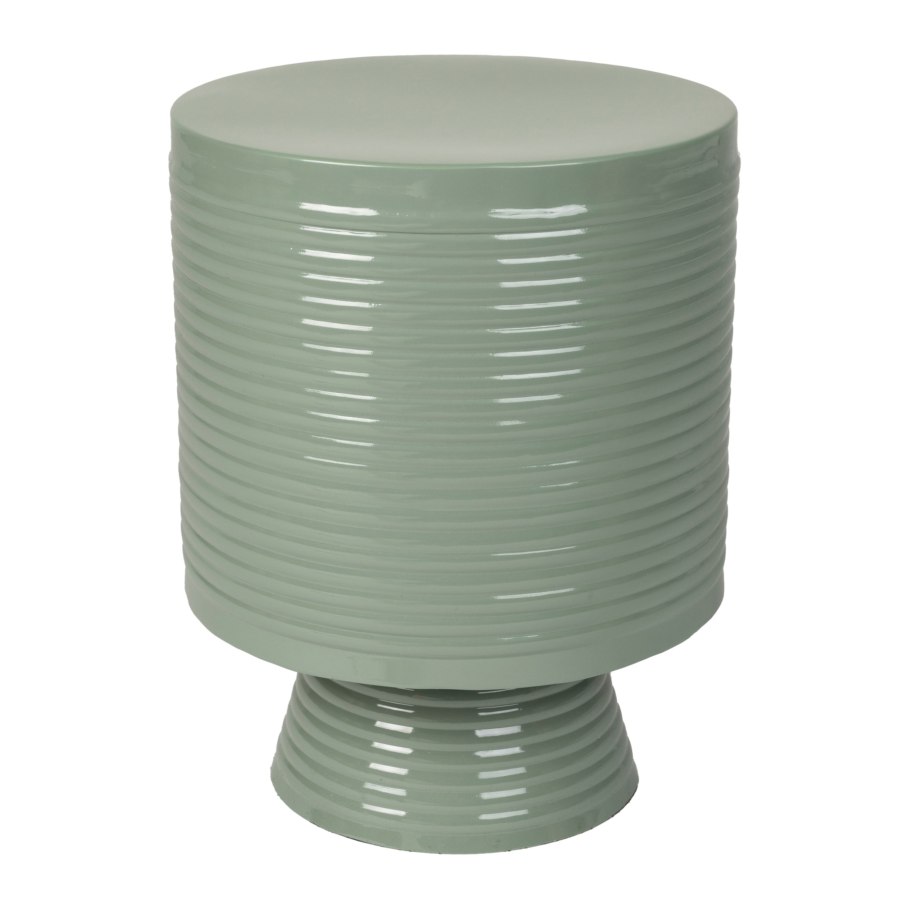 Blokker Spool Bijzettafel H 46 x Ø 35 cm - Sage
