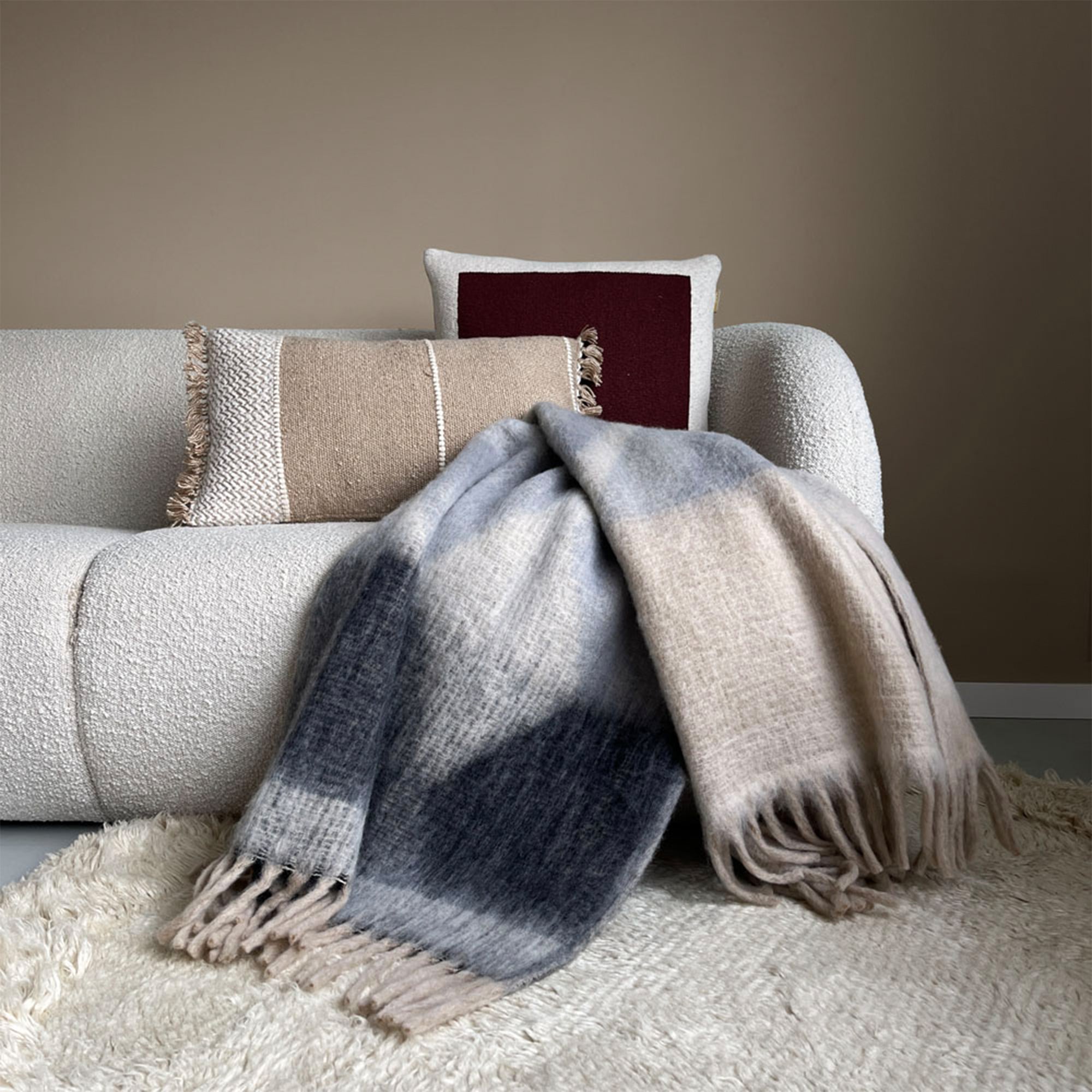 Malagoon Zapotec Plaid - Soft Grey