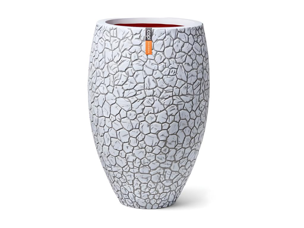 Jarrón Clay elegante Deluxe marfil 50x72 cm