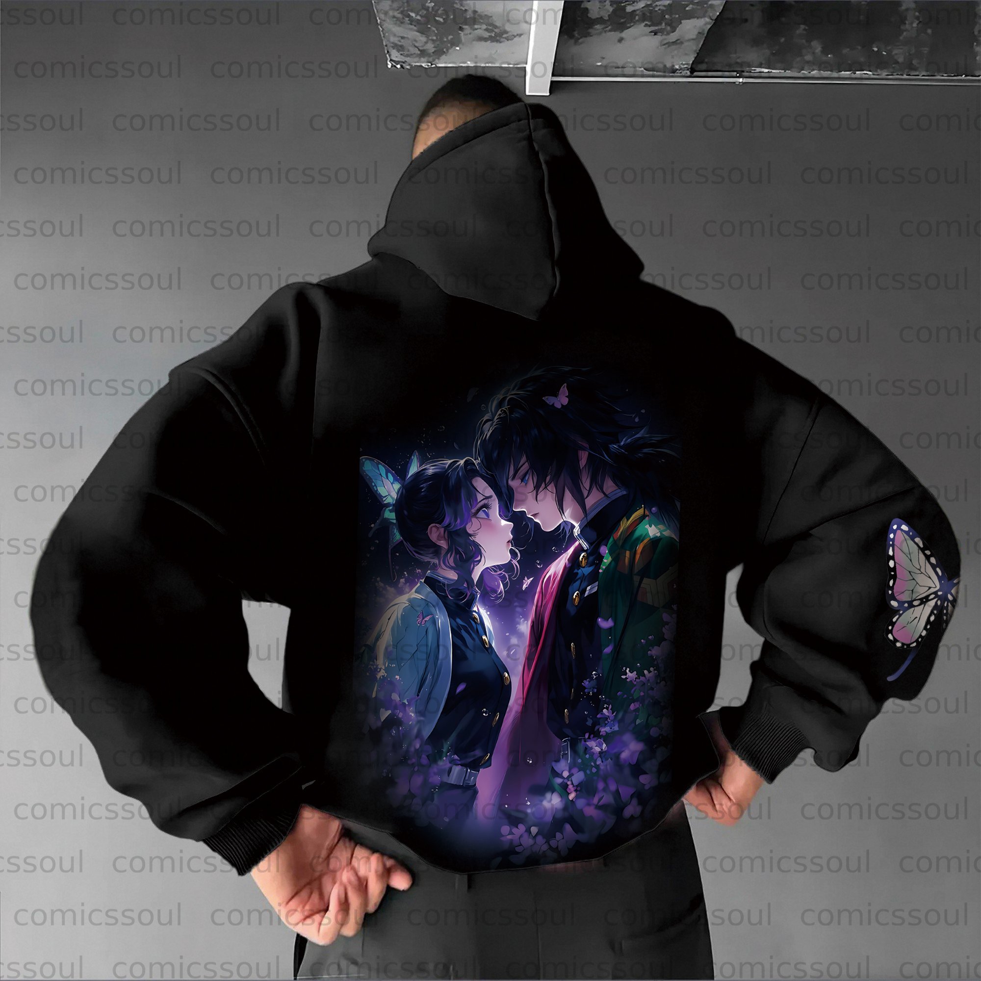 Unisex Anime Graphic Streetwear Vintage Hoodie