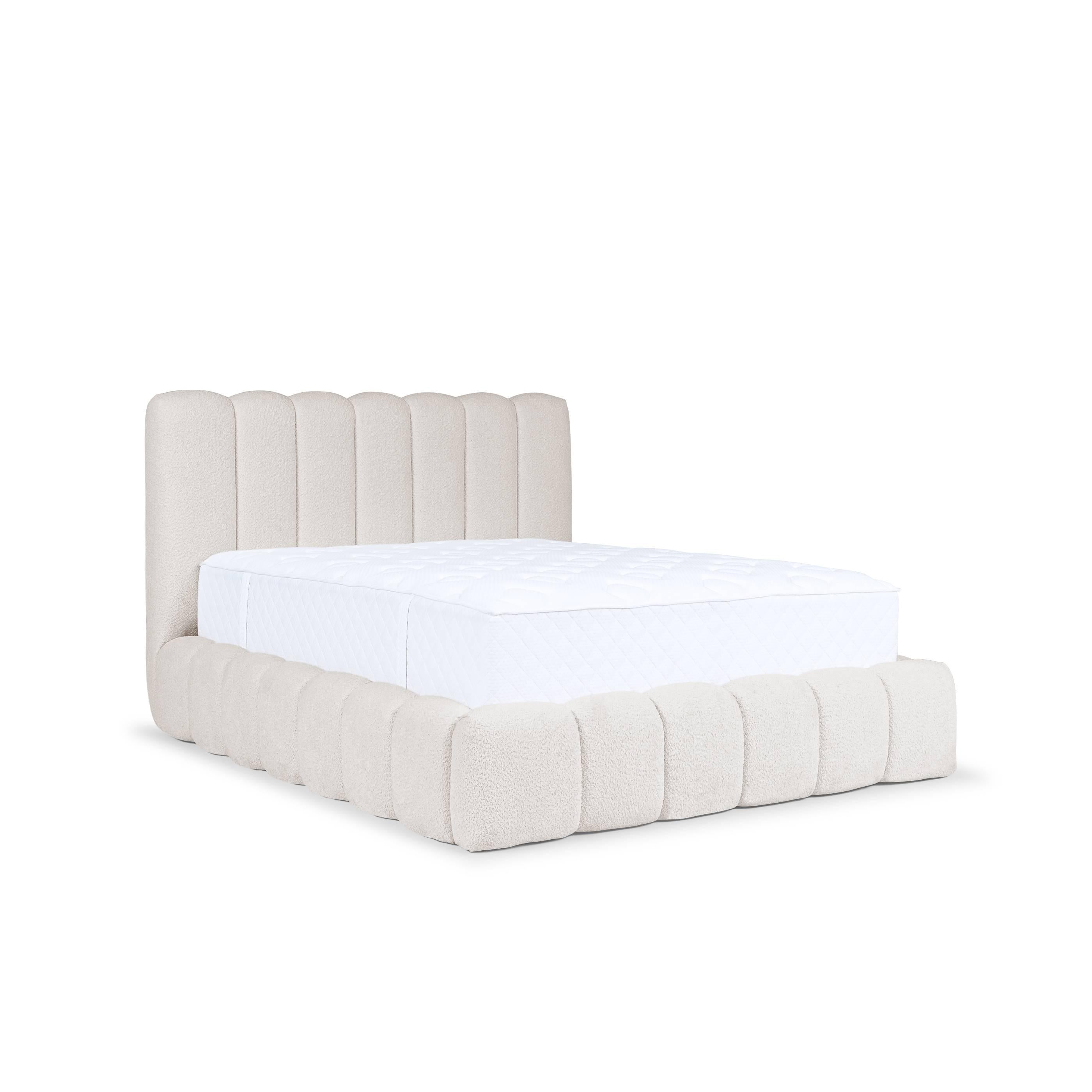 Blokker Dawn Bedframe met Opbergruimte - 180 x 200 cm - Ivoor