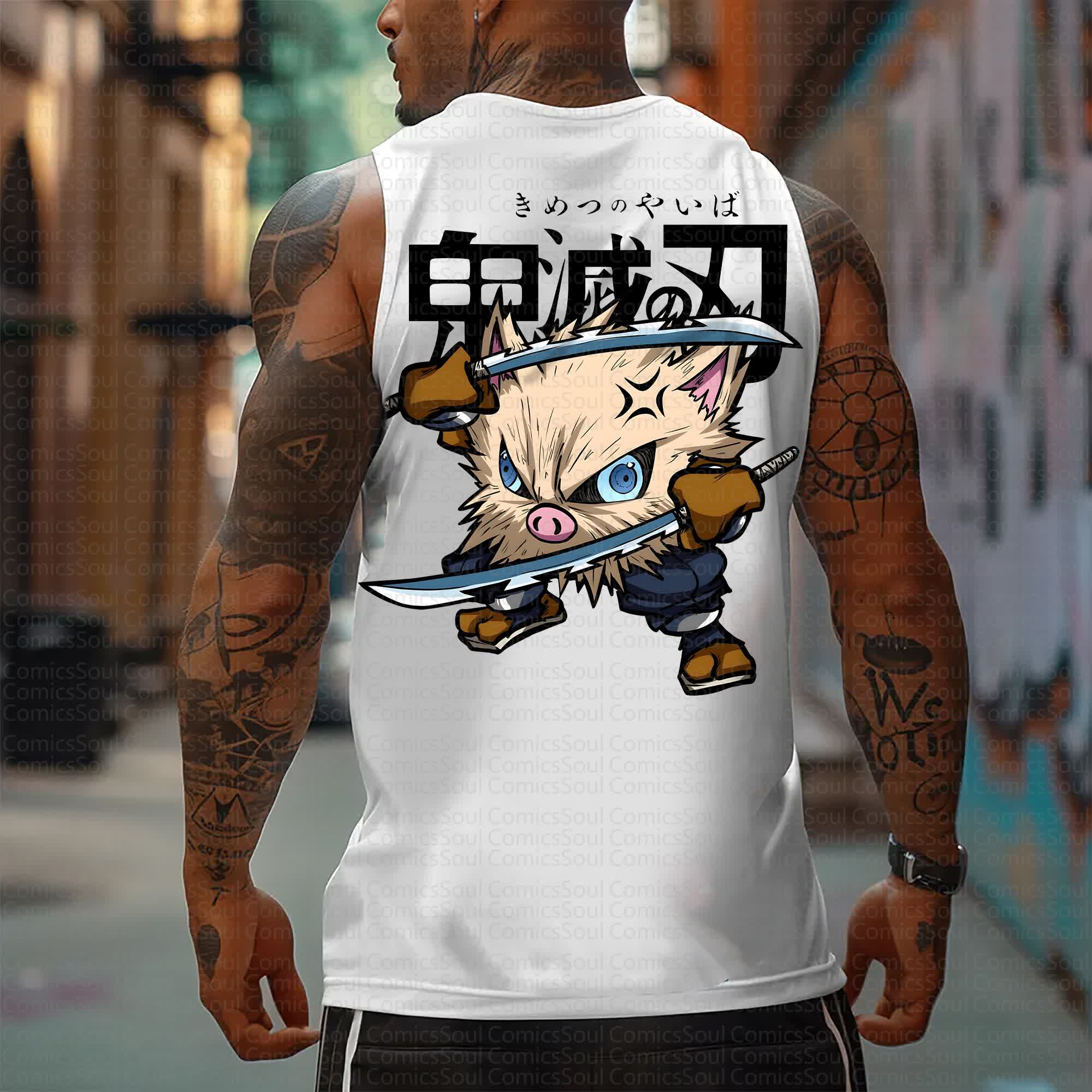 Unisex “Comicssoul X Comicssoul” Casual Anime  Tank Top