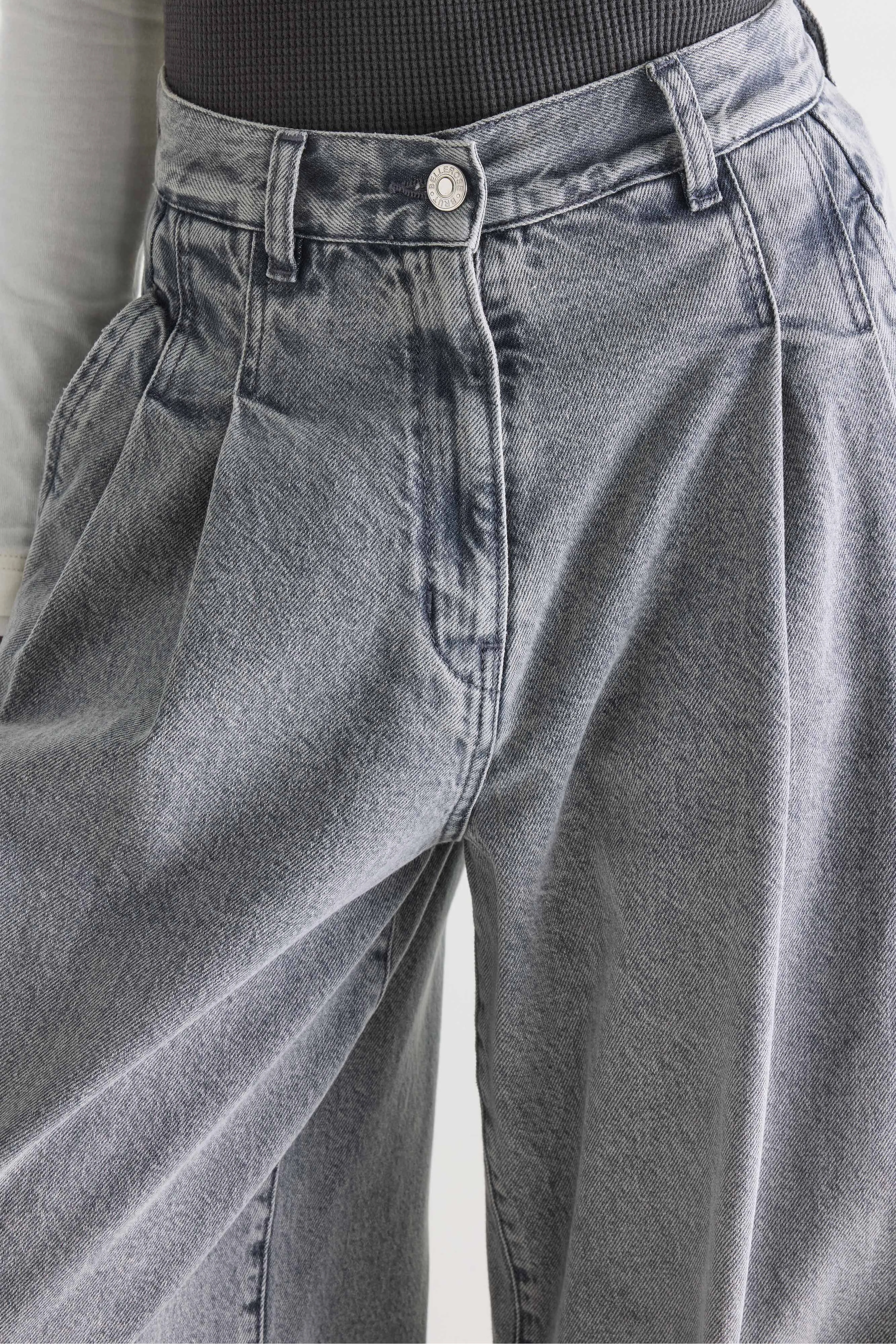 Bellerose Denim N. 74 - super-wide jeans (261 / W / USED GREY)