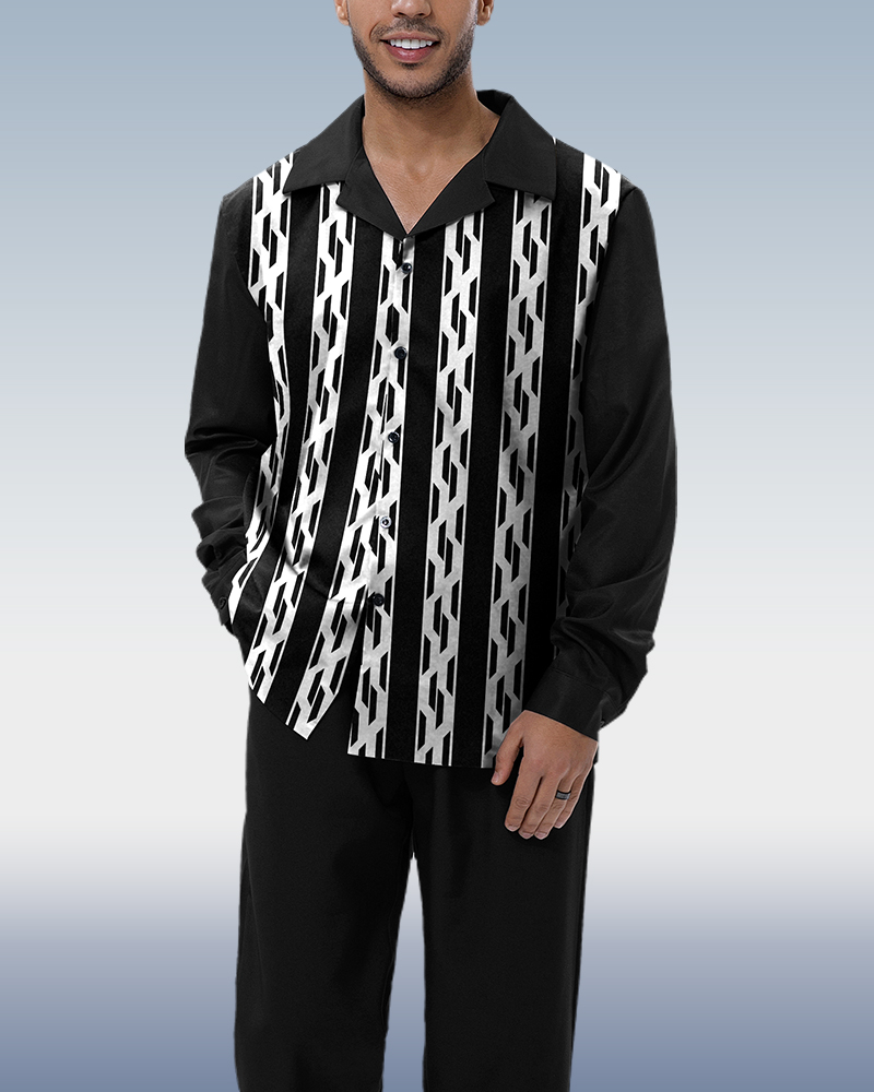 Black Arrows Long Sleeve Shirt Walking Set