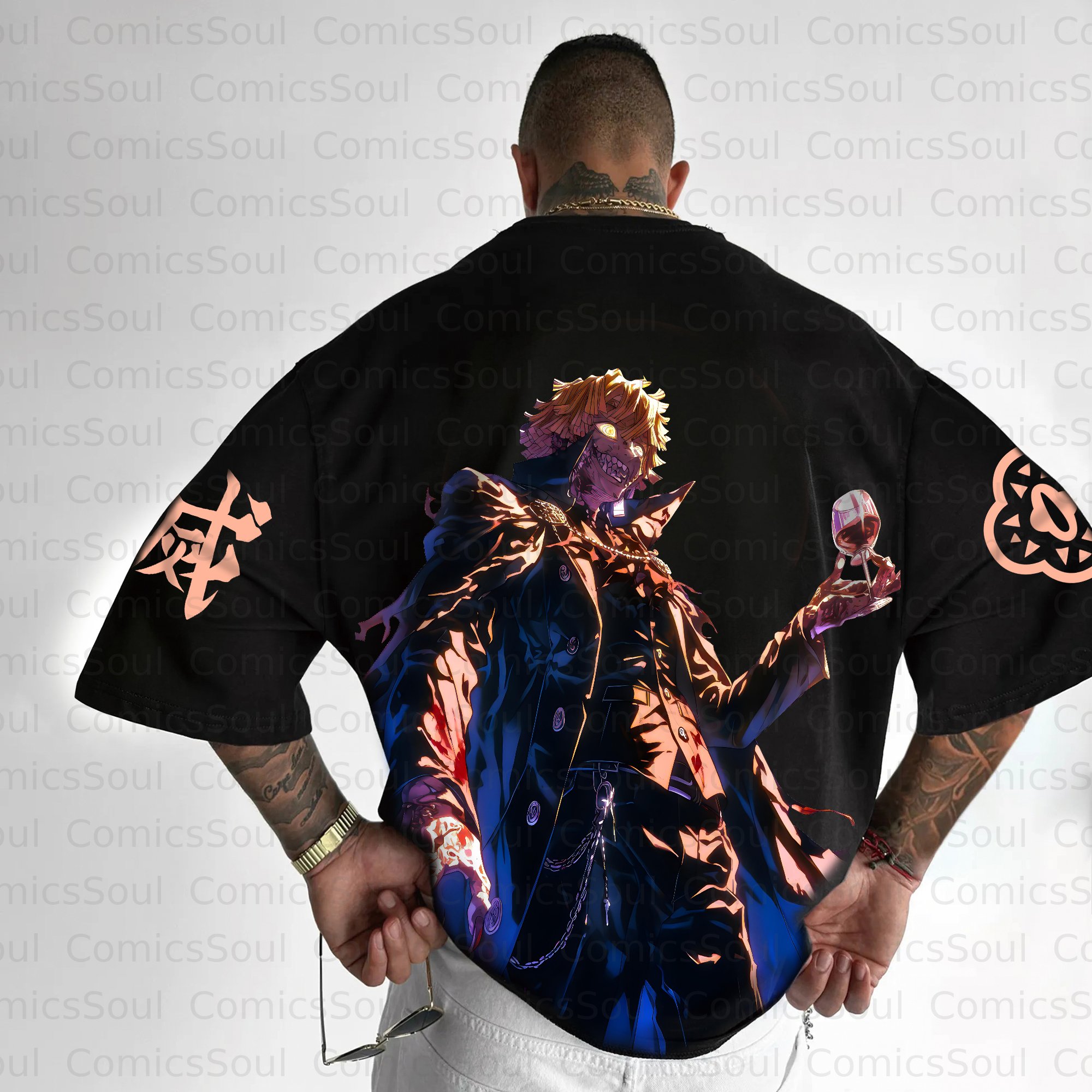 Unisex Anime Halloween Inspired Vintage T-Shirt