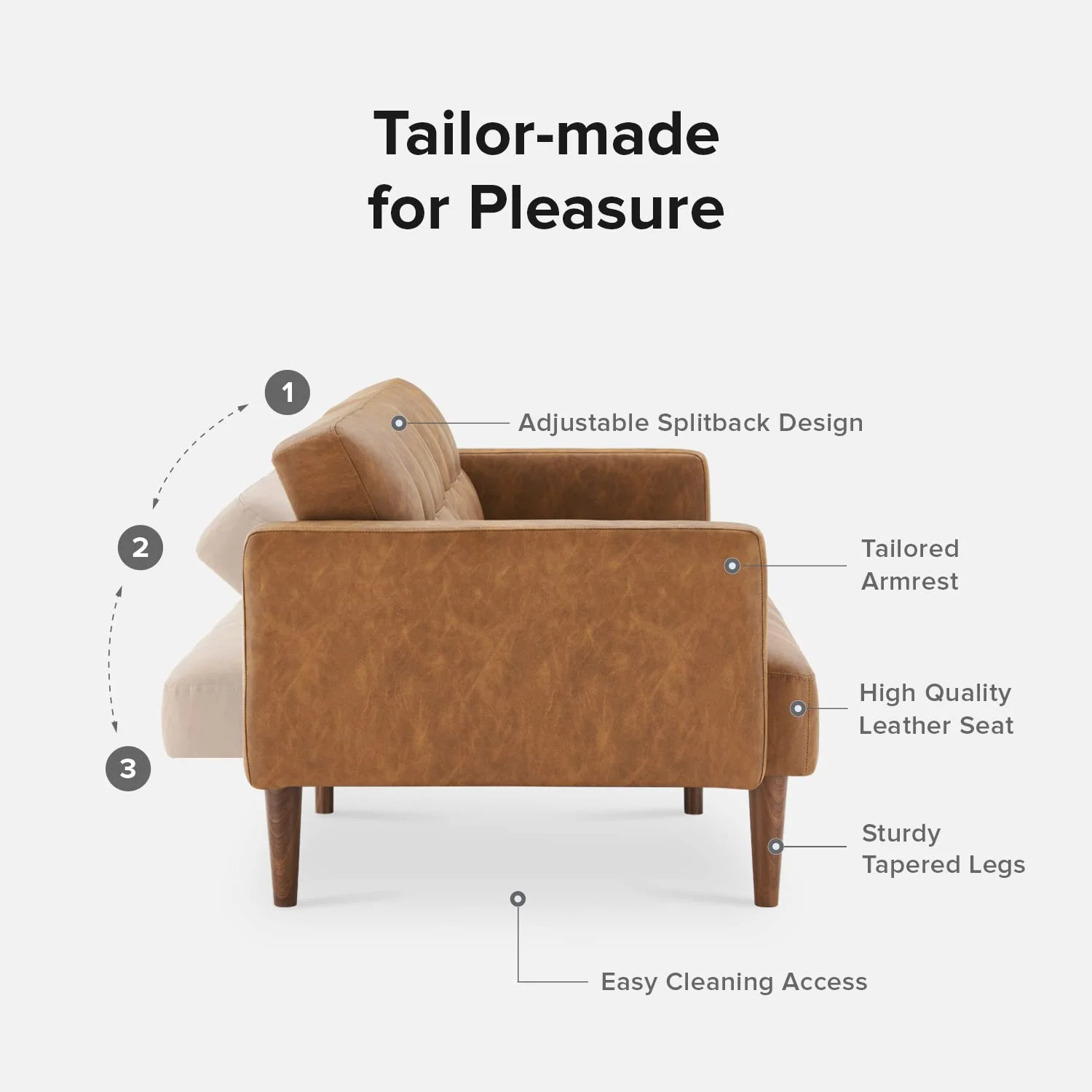 Mopio Aaron Futon Sofa Bed Old Rosa - Image 50