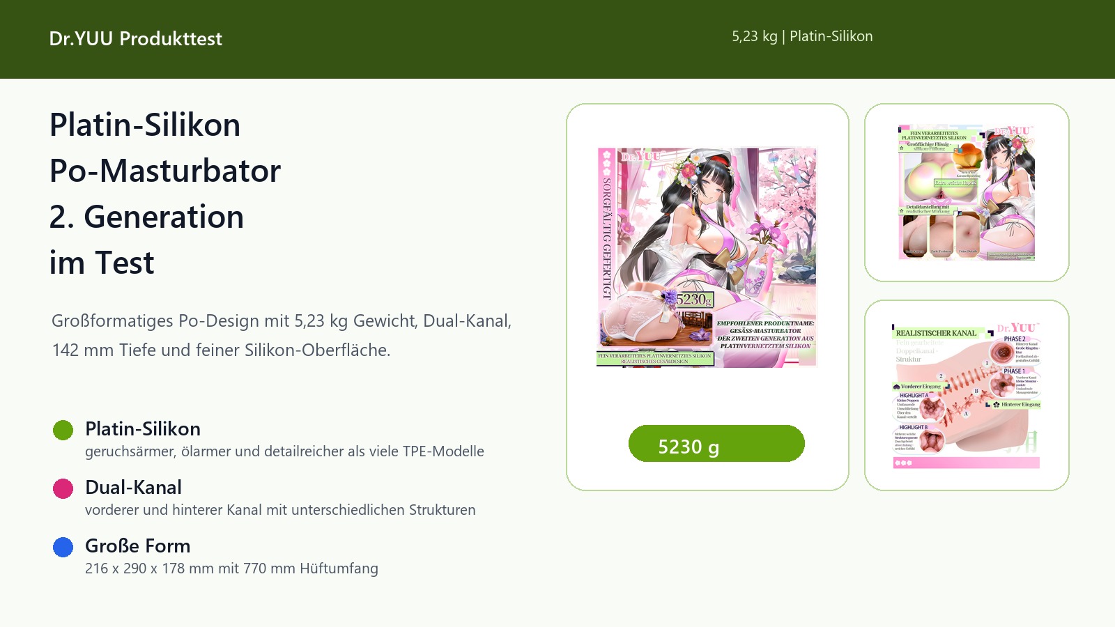 Dr.YUU Platin-Silikon Po-Masturbator im Test