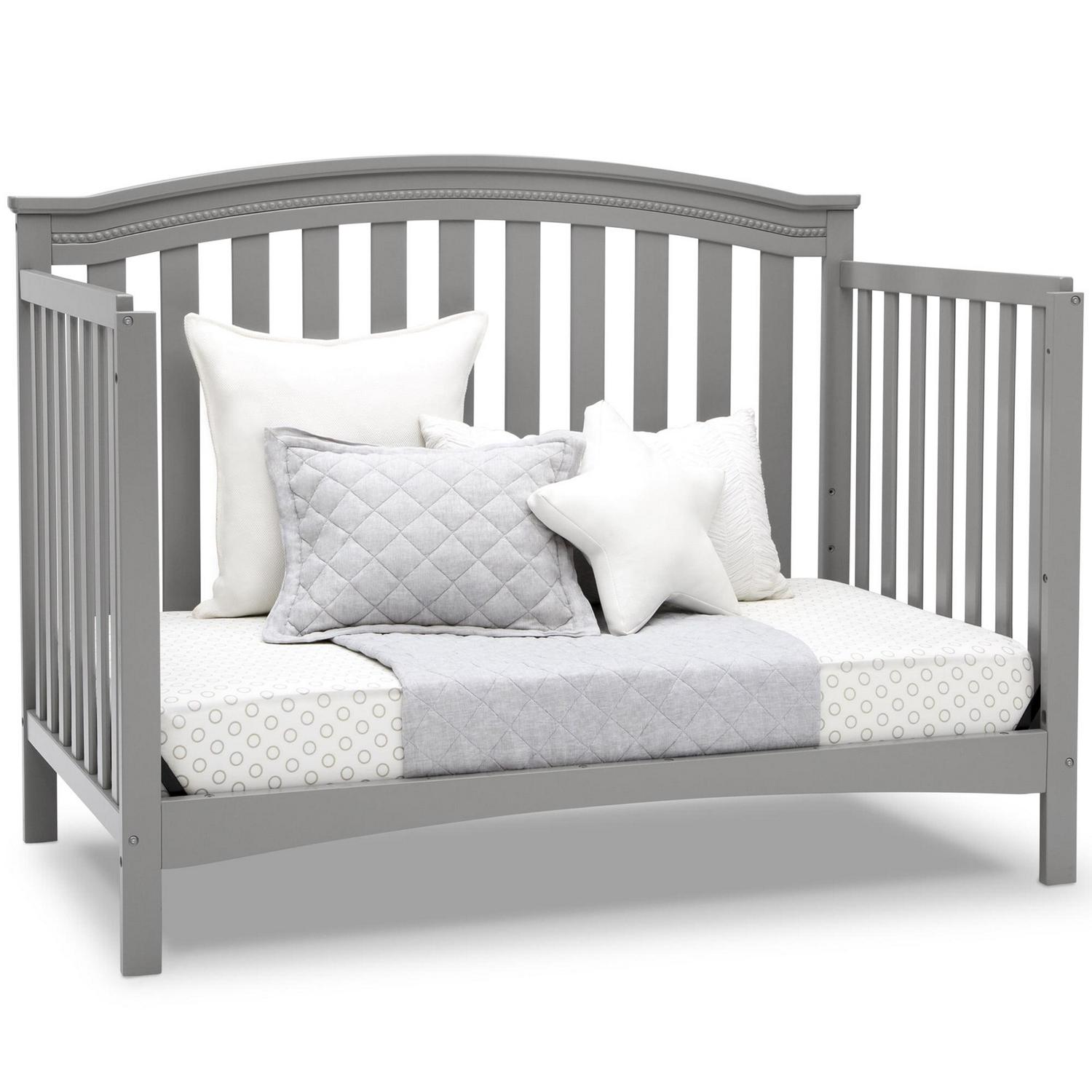 Delta Children Waverly 6-in-1 Convertible Baby Crib. Grey - Image 2